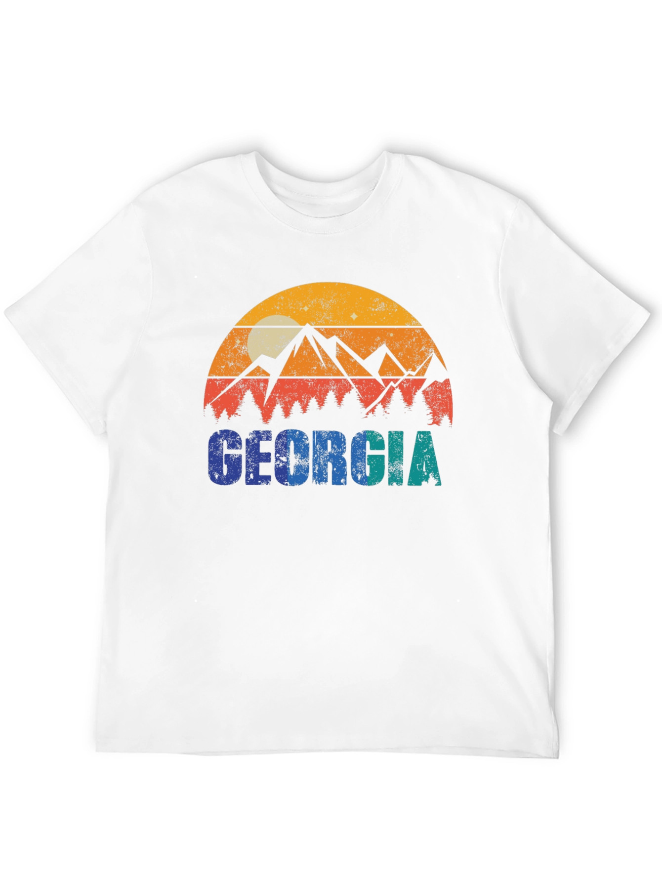 Georgia Mountains Retro T-Shirt
