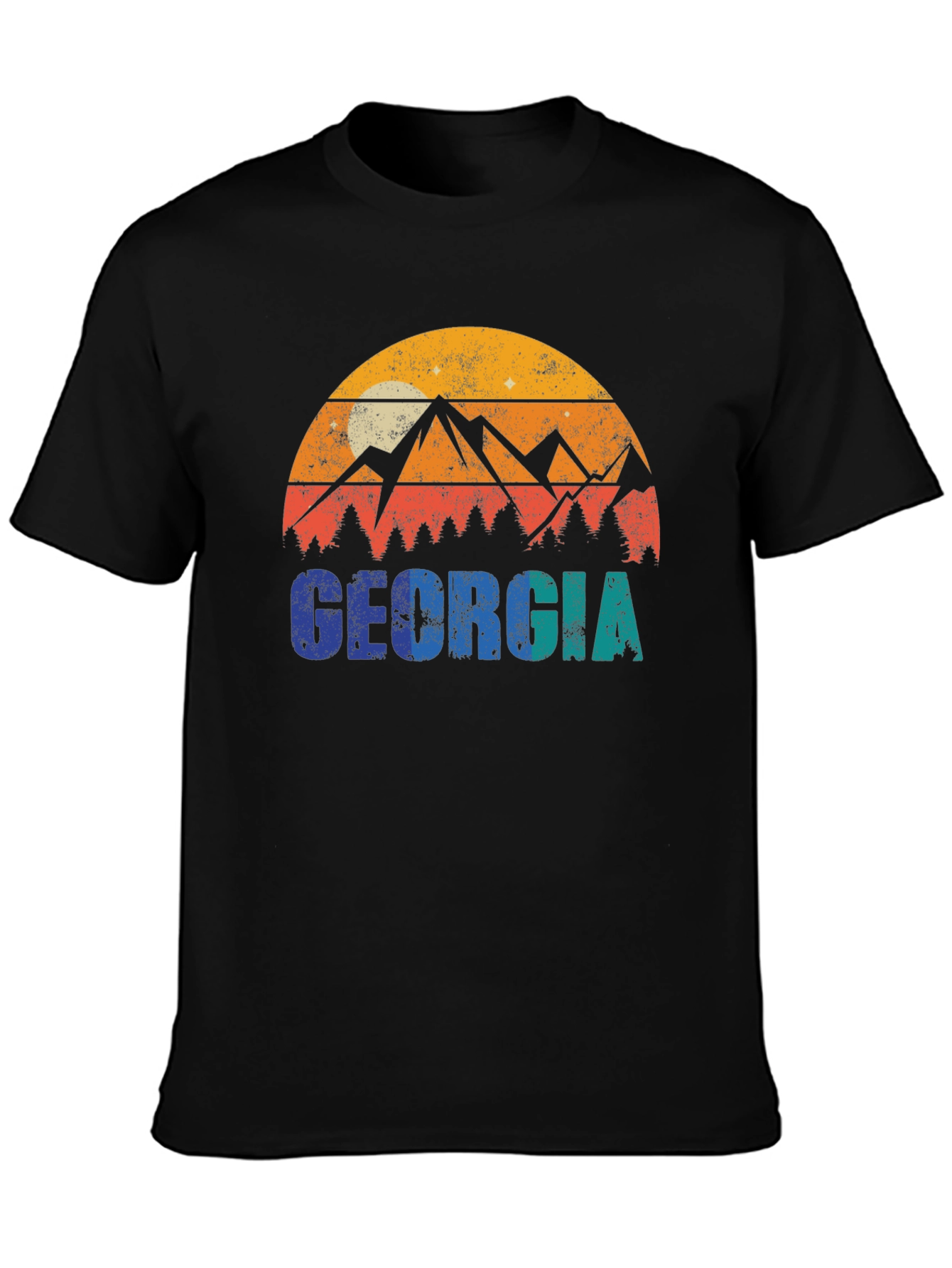 Georgia Mountains Retro T-Shirt