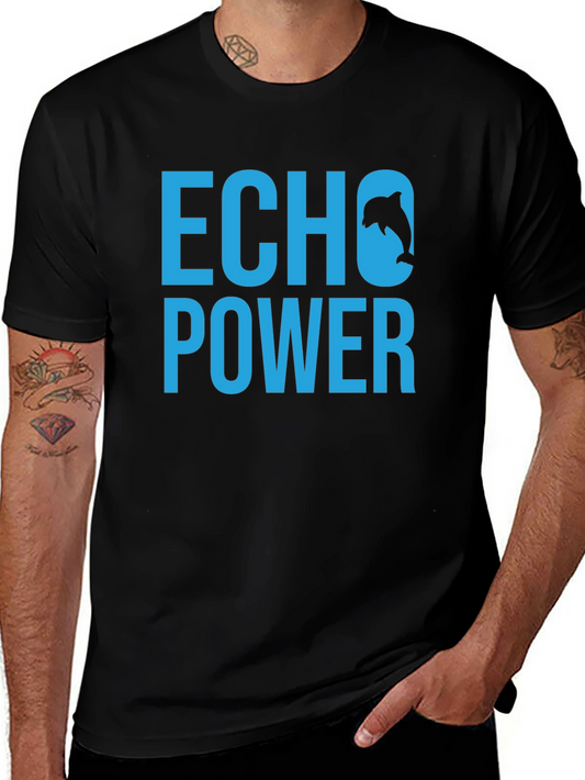 Echo Power Dolphin T-Shirt - Black