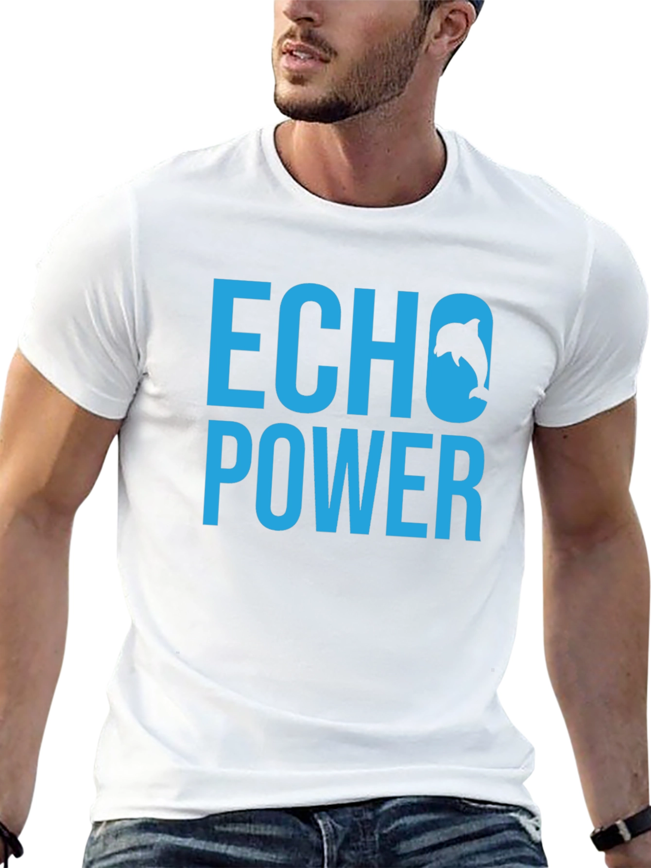 Echo Power Dolphin T-Shirt - Black