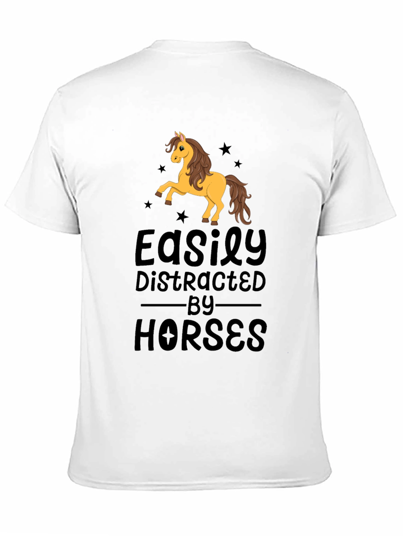 Easily Distracted By Horses Graphic T-Shirt