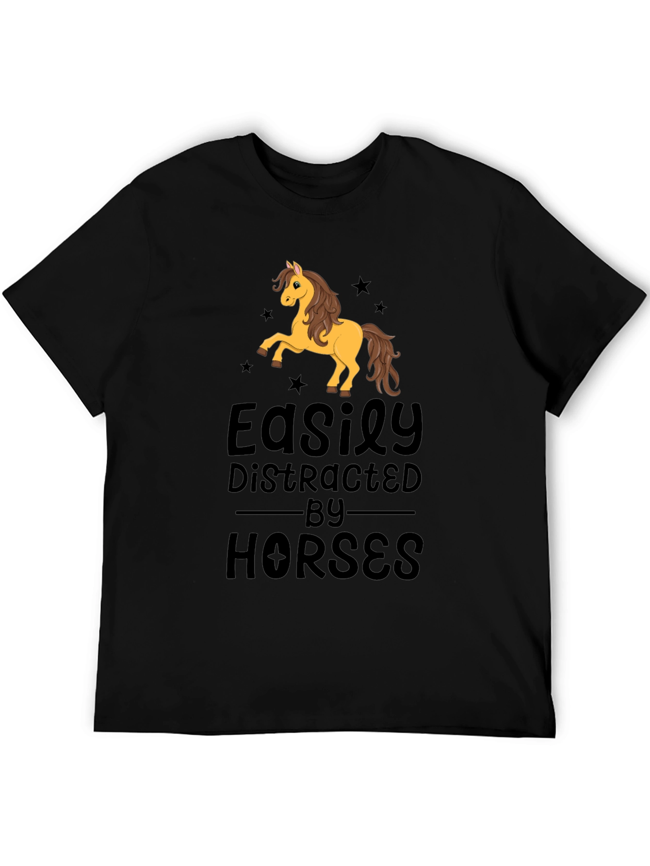 Easily Distracted By Horses Graphic T-Shirt