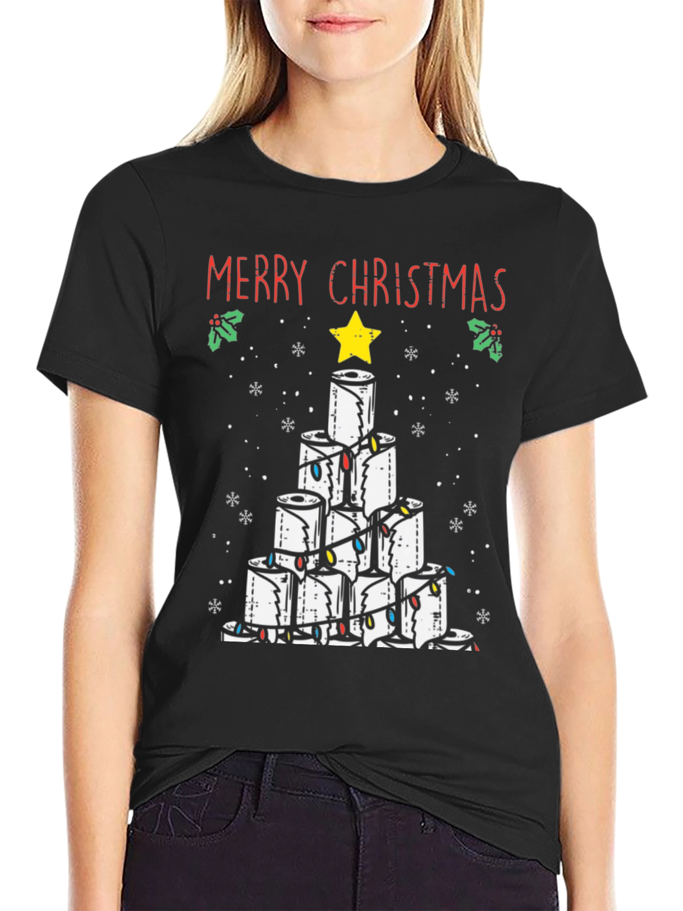 Toilet Paper Christmas Tree Tee