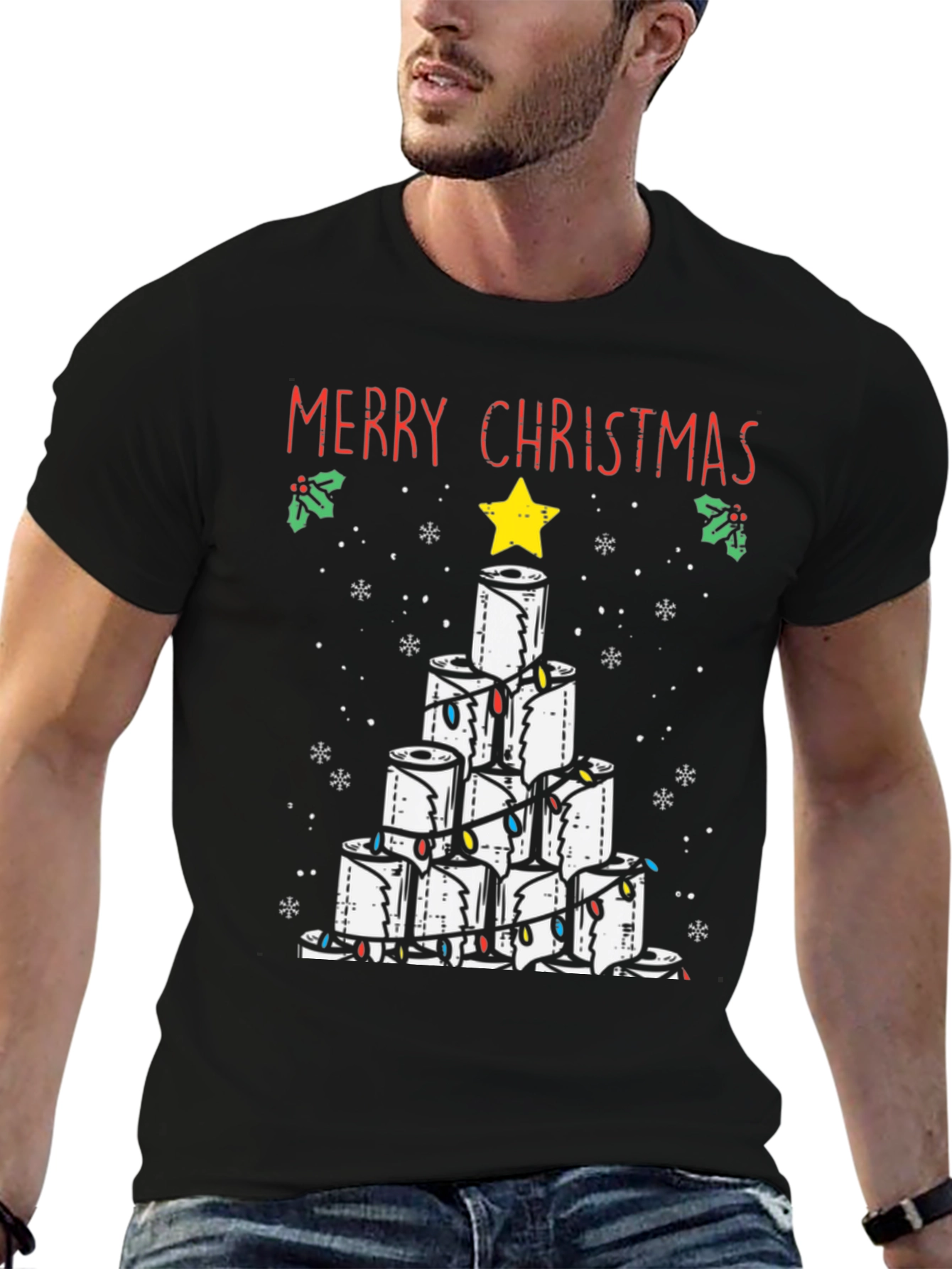 Toilet Paper Christmas Tree Tee