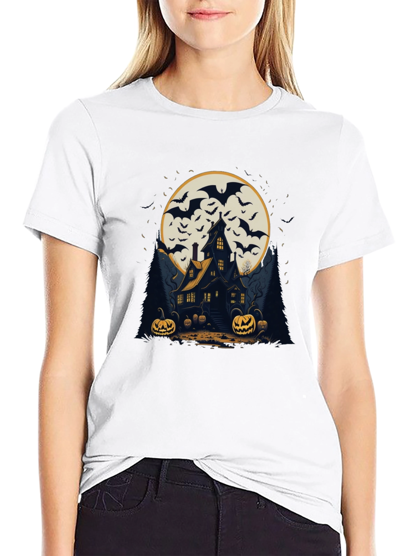 Spooky Halloween House T-Shirt