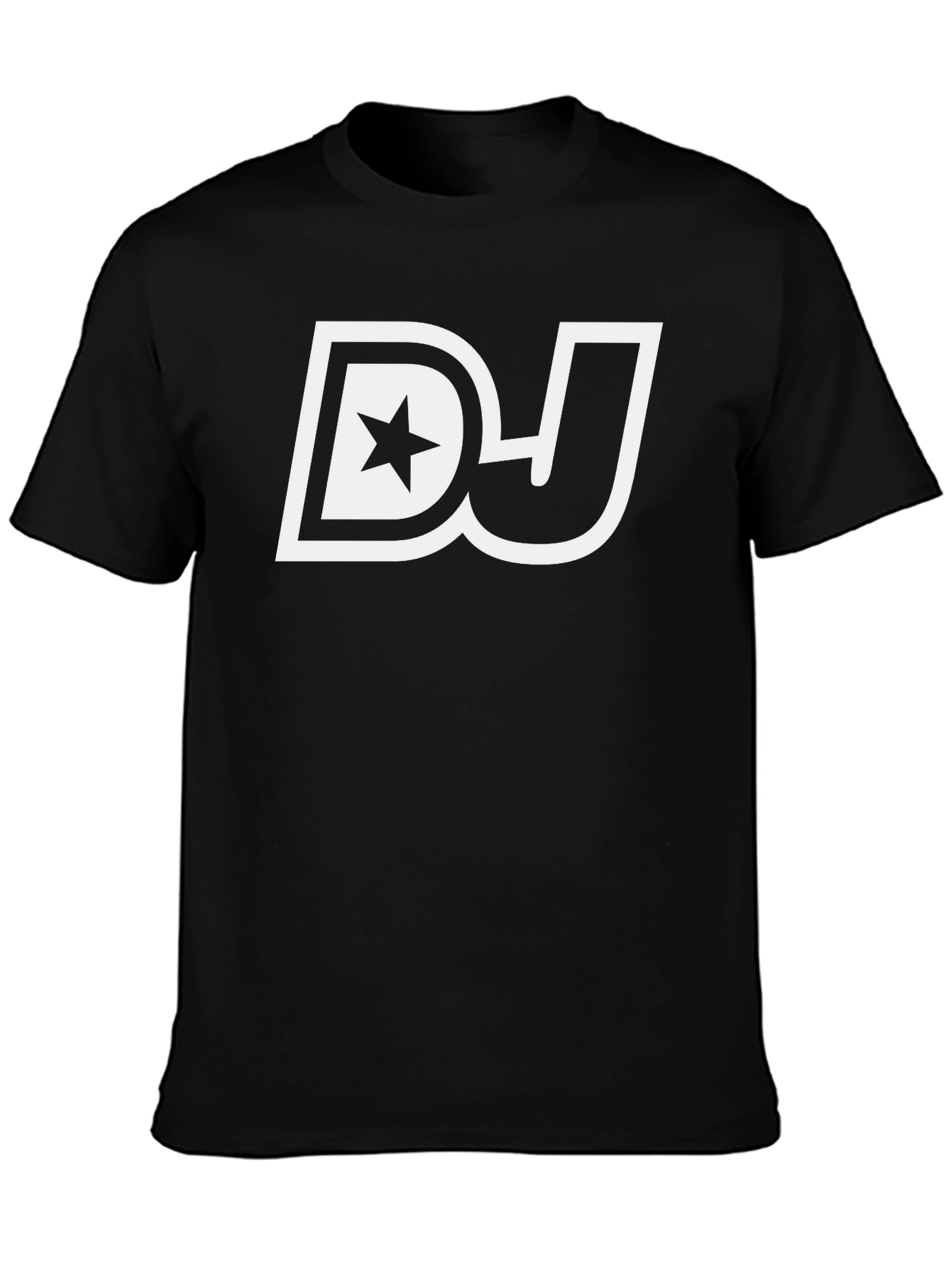 DJ Star Graphic Tee - Black Cotton T-Shirt