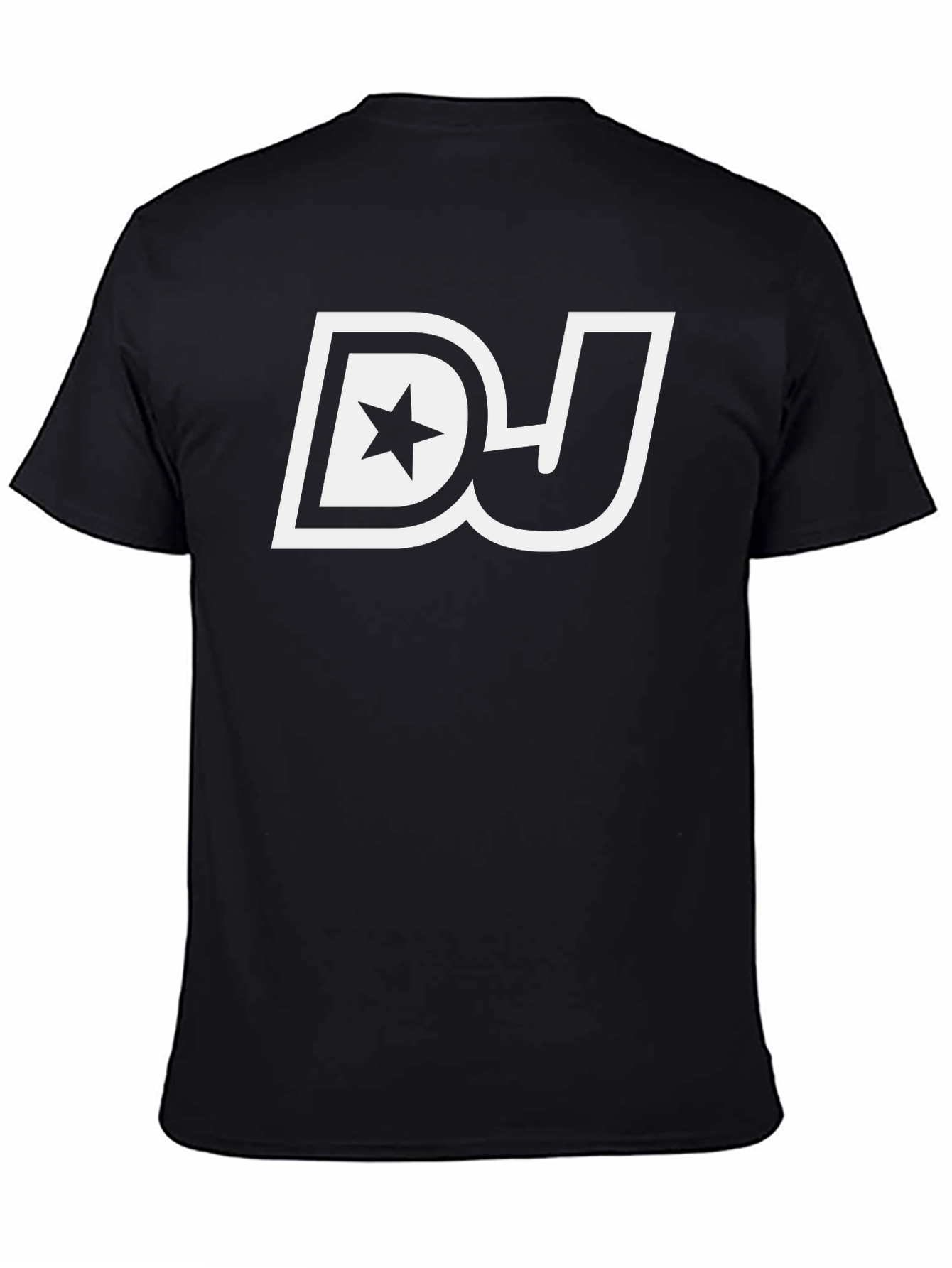 DJ Star Graphic Tee - Black Cotton T-Shirt