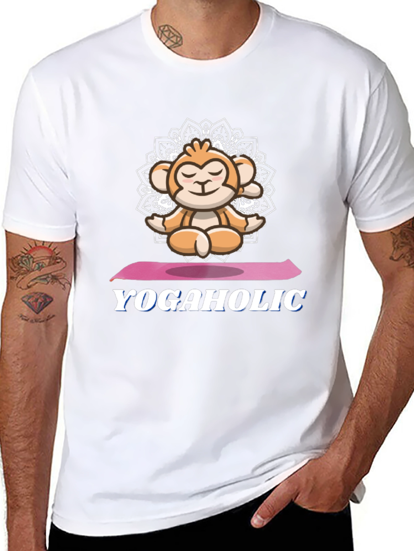 Yoga Monkey Graphic Tee - Yogaholic T-Shirt