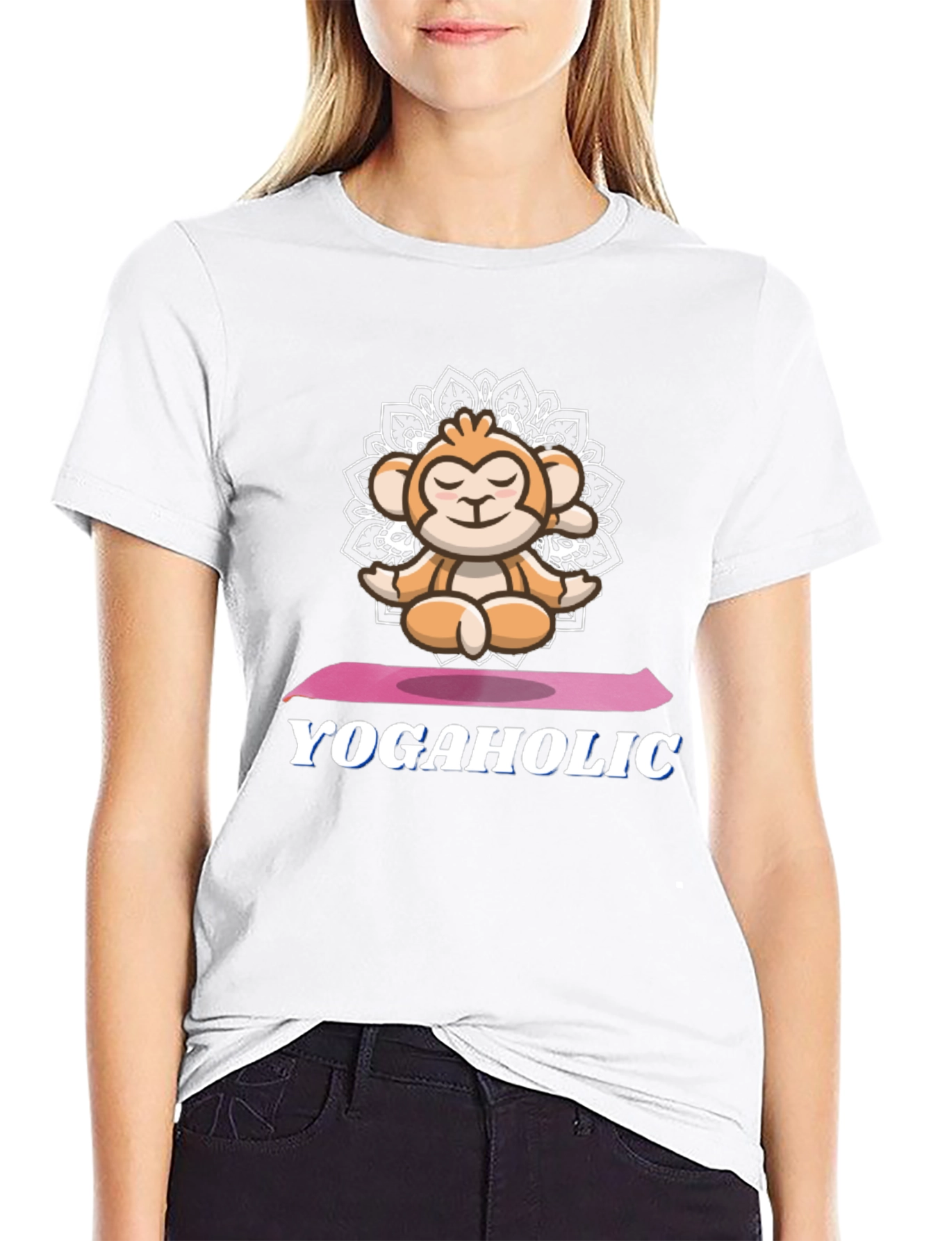 Yoga Monkey Graphic Tee - Yogaholic T-Shirt