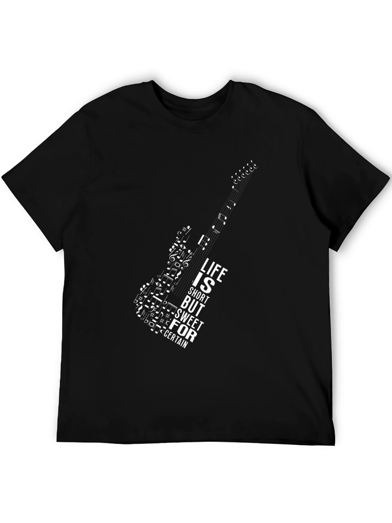 Guitar Music Note Graphic Tee