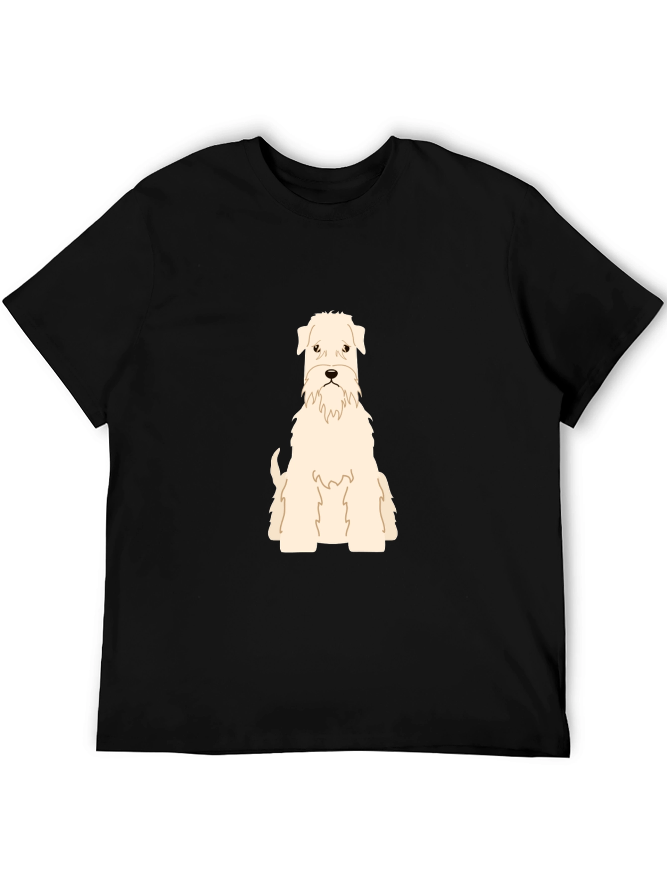 Dog Breed Graphic T-Shirt - Black Cotton Tee
