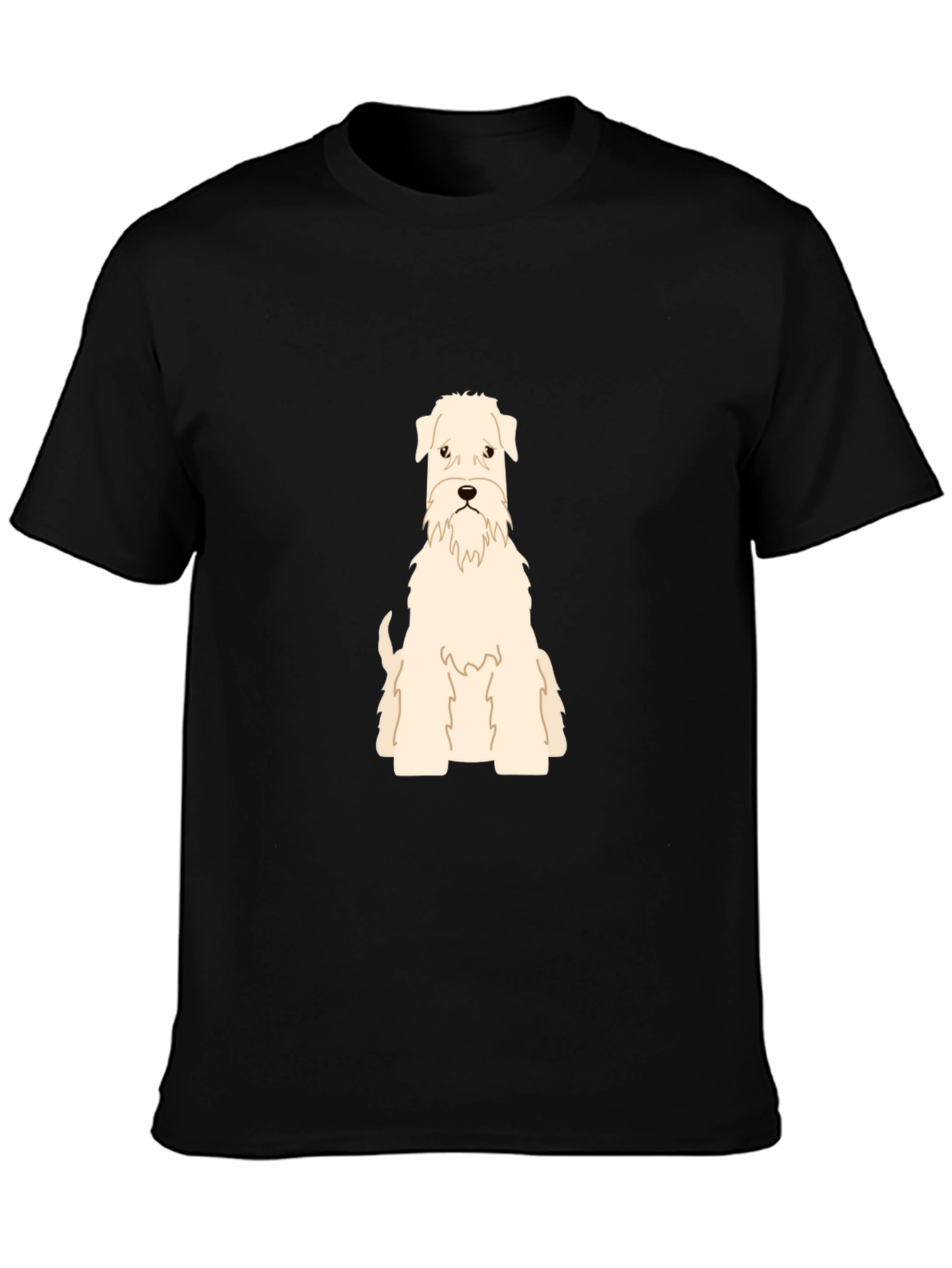 Dog Breed Graphic T-Shirt - Black Cotton Tee