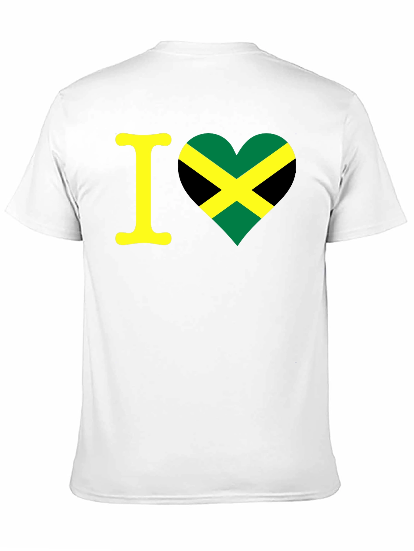 I Love Jamaica T-Shirt - Black Crew Neck Tee