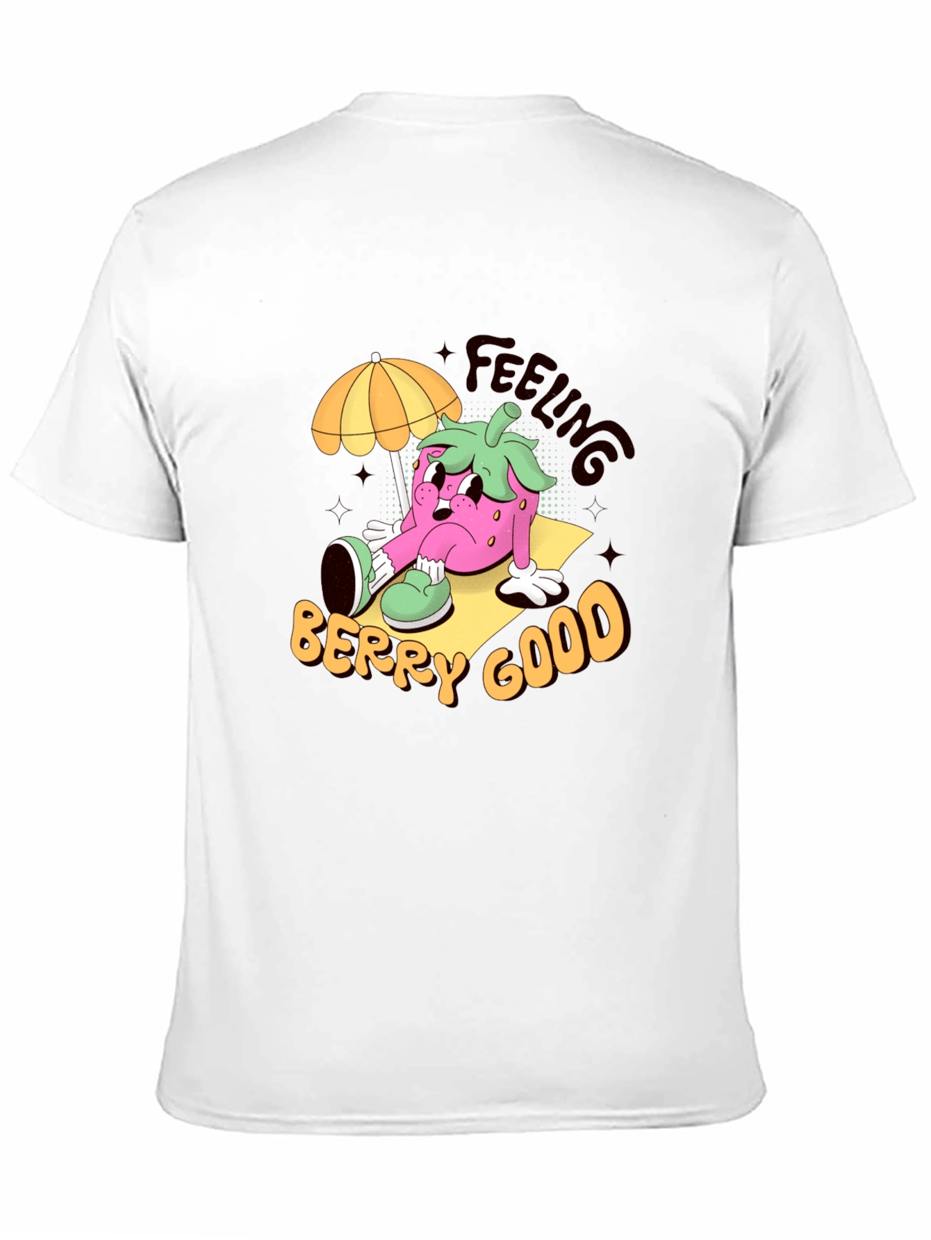 Feeling Berry Good Cartoon Graphic T-Shirt
