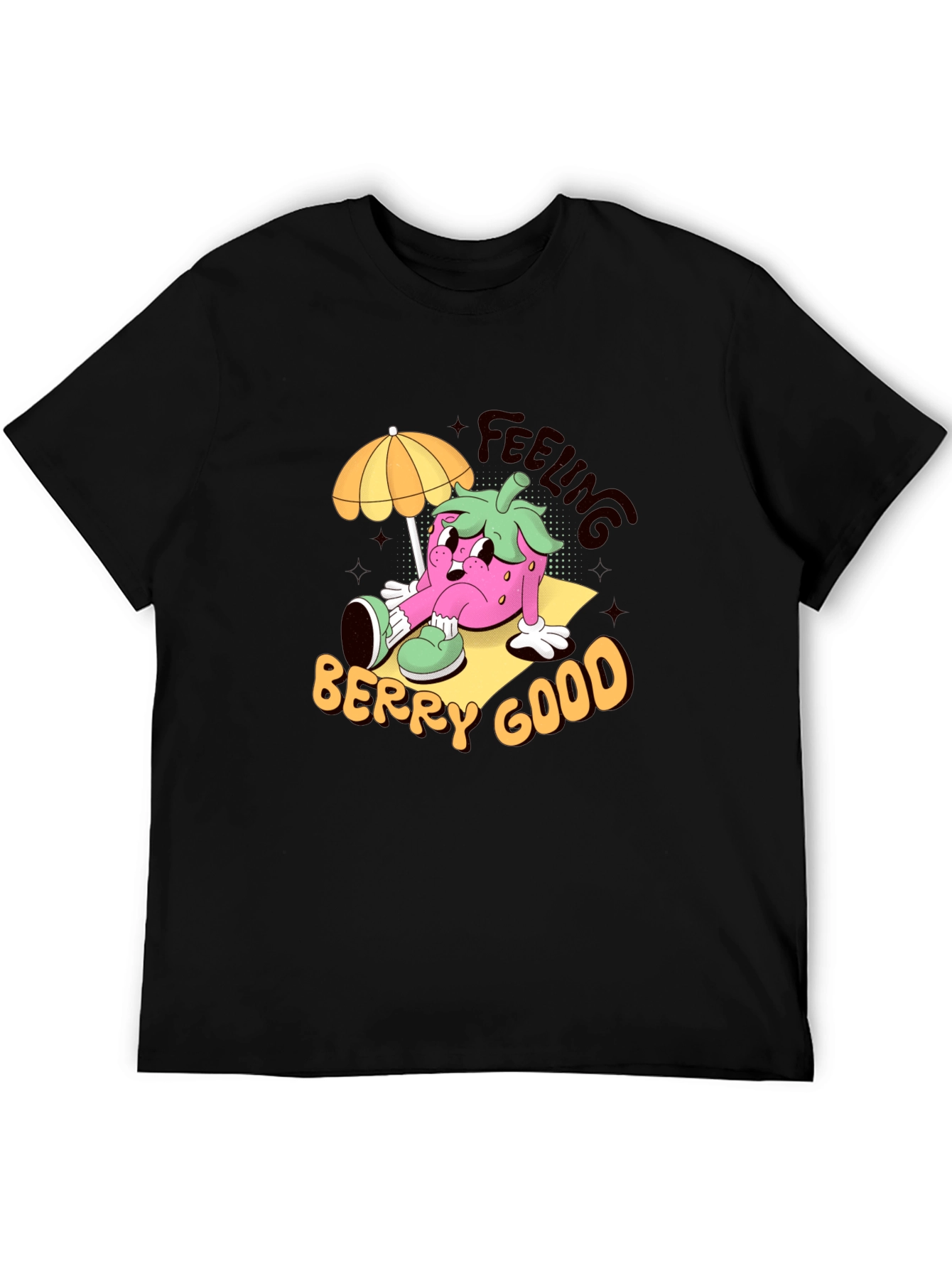 Feeling Berry Good Cartoon Graphic T-Shirt