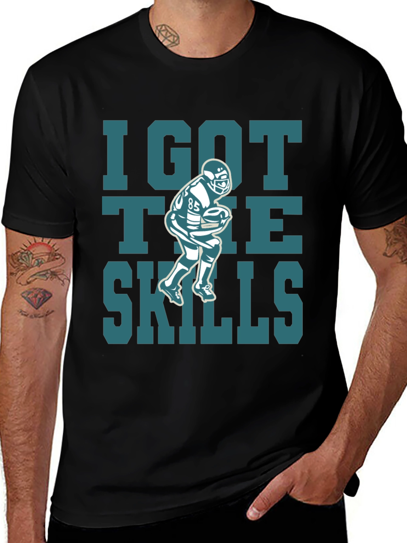 I Got The Skills Football Graphic T-Shirt
