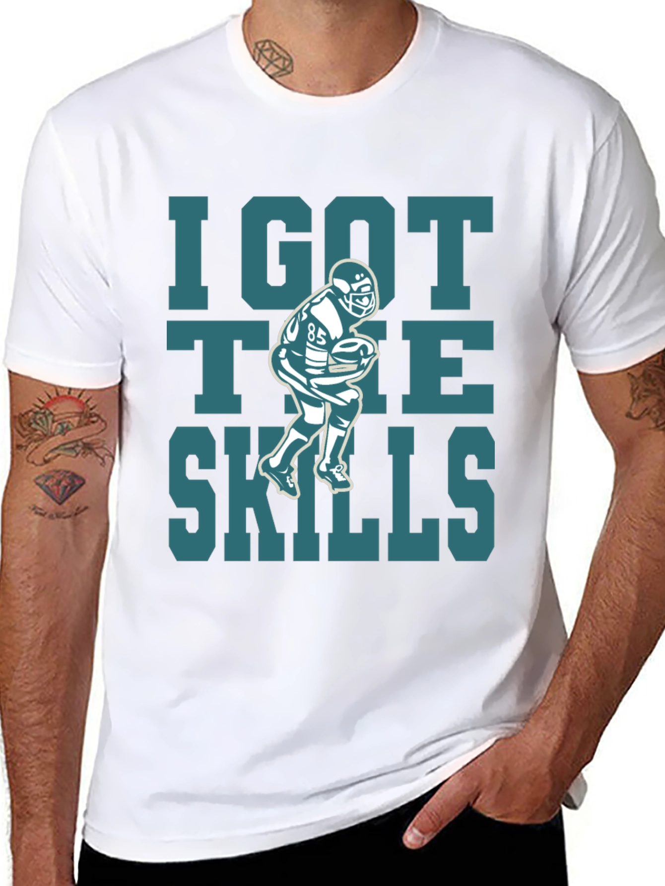 I Got The Skills Football Graphic T-Shirt