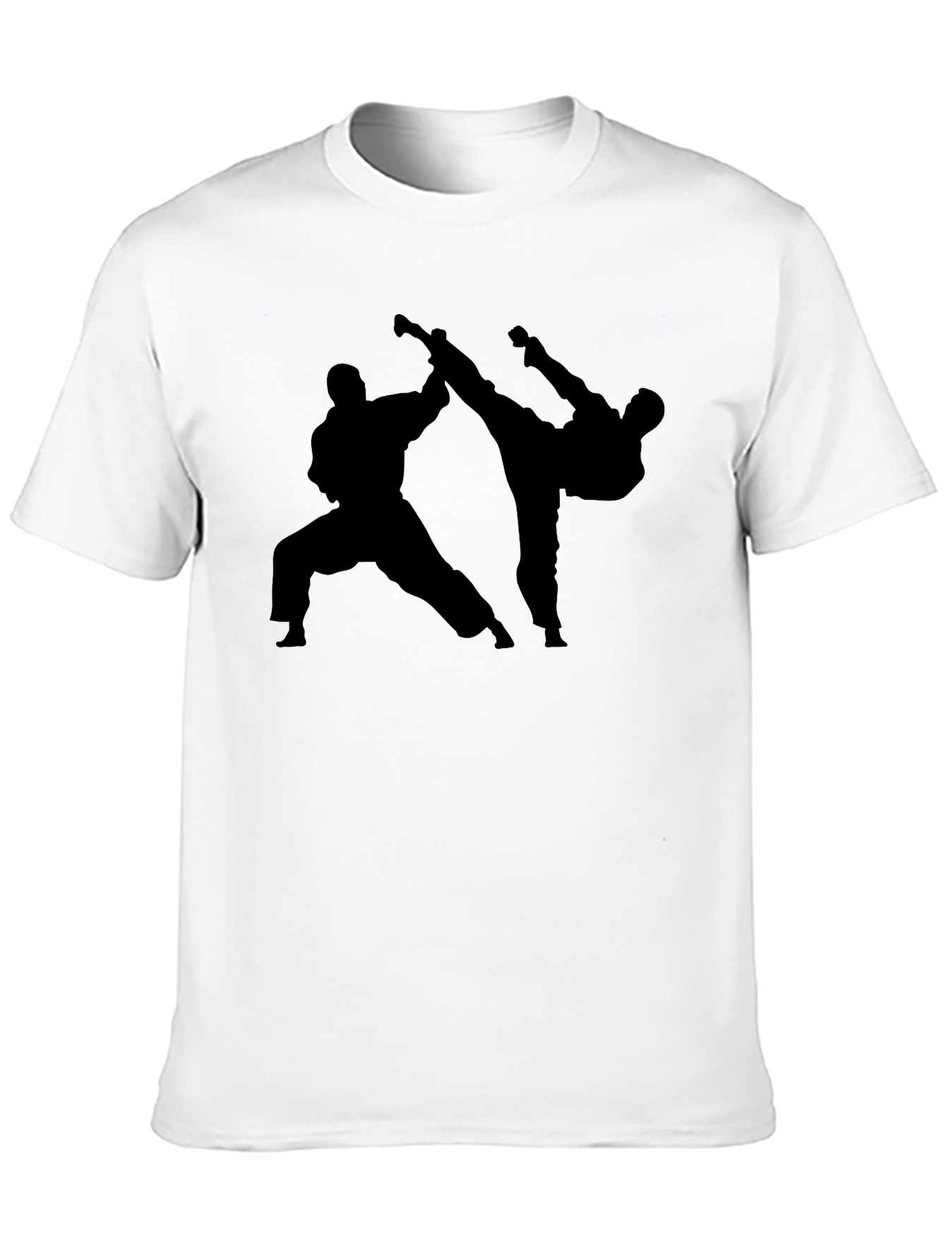Karate Silhouette Black T-Shirt