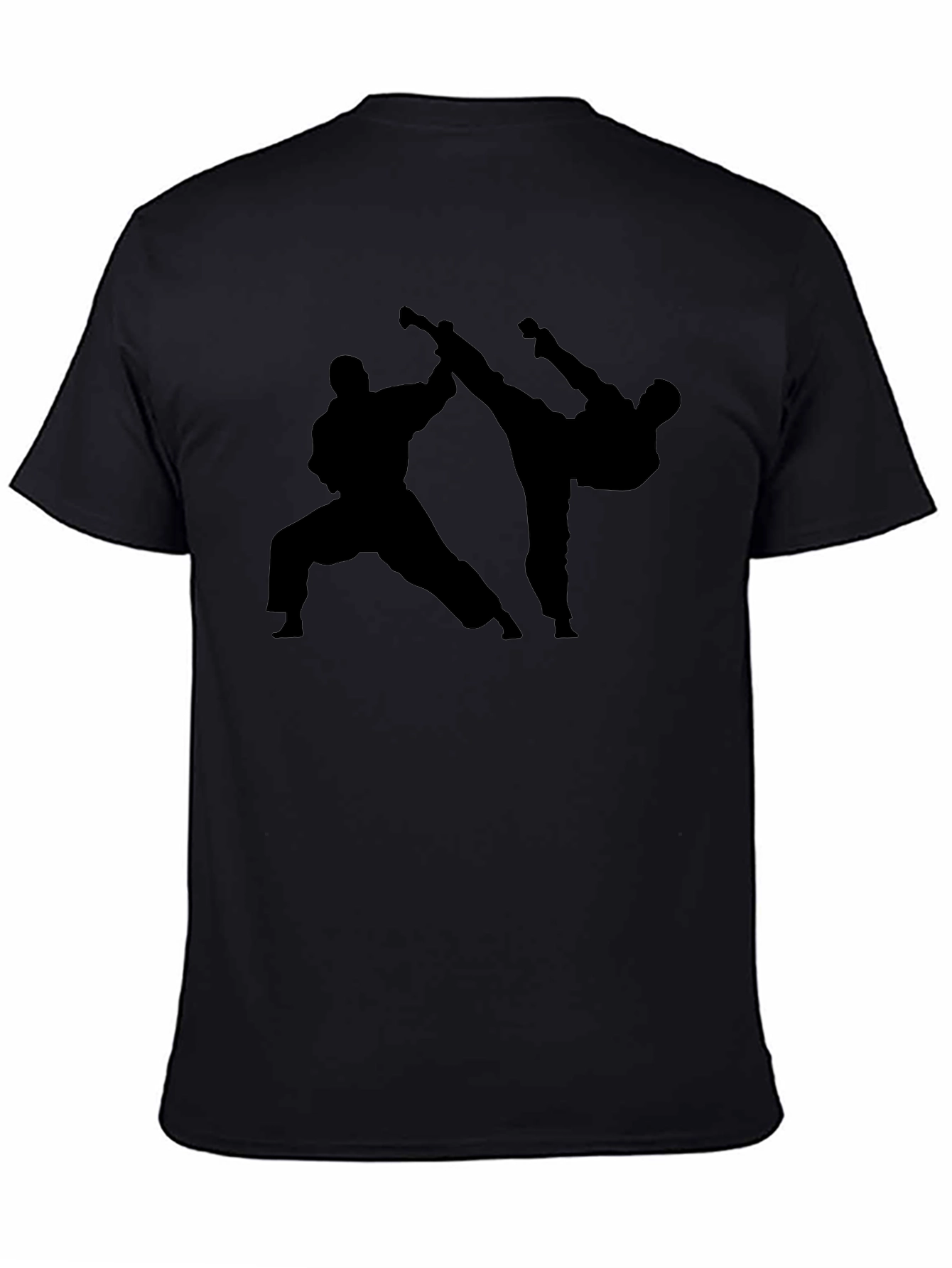 Karate Silhouette Black T-Shirt