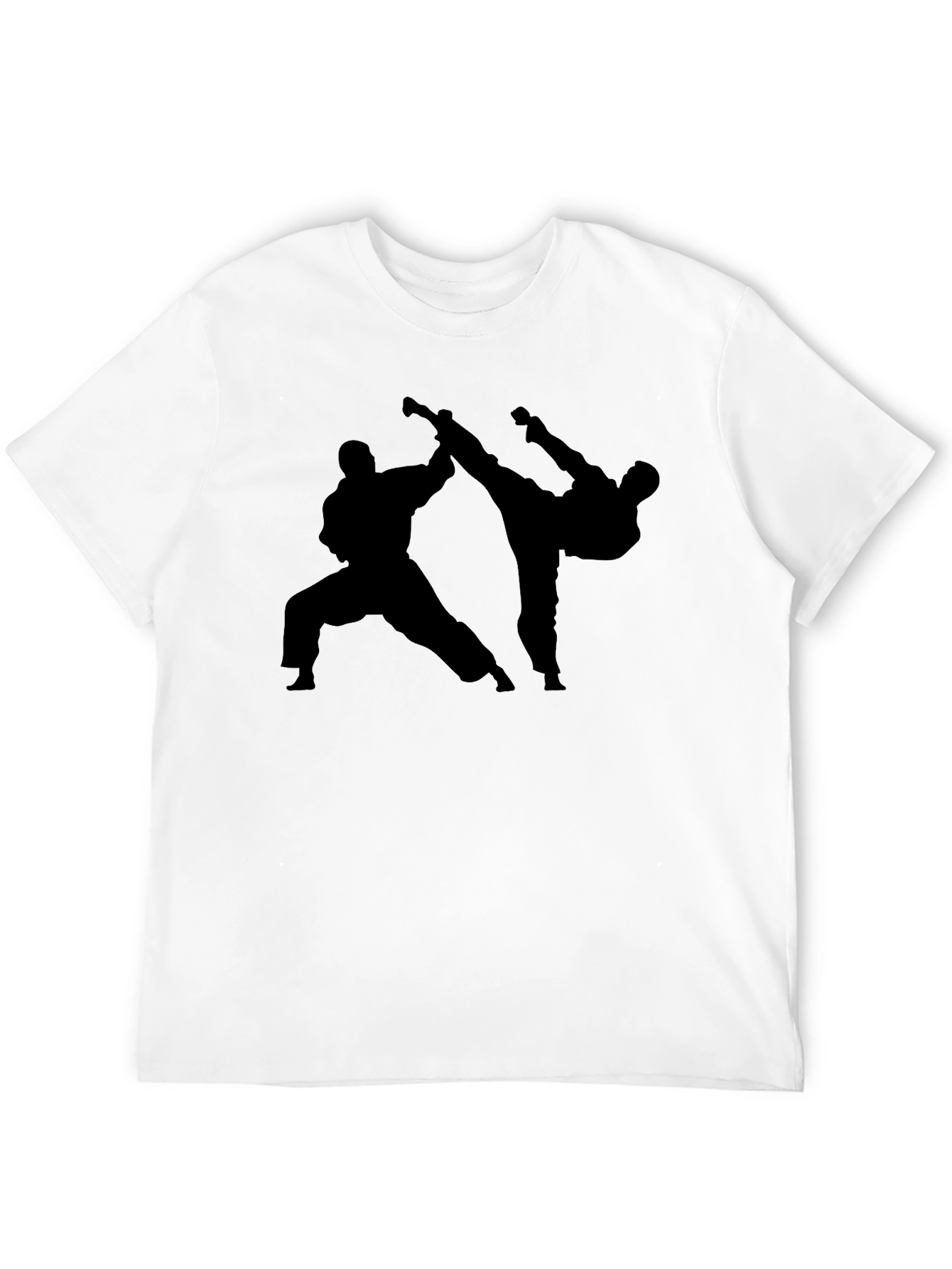 Karate Silhouette Black T-Shirt