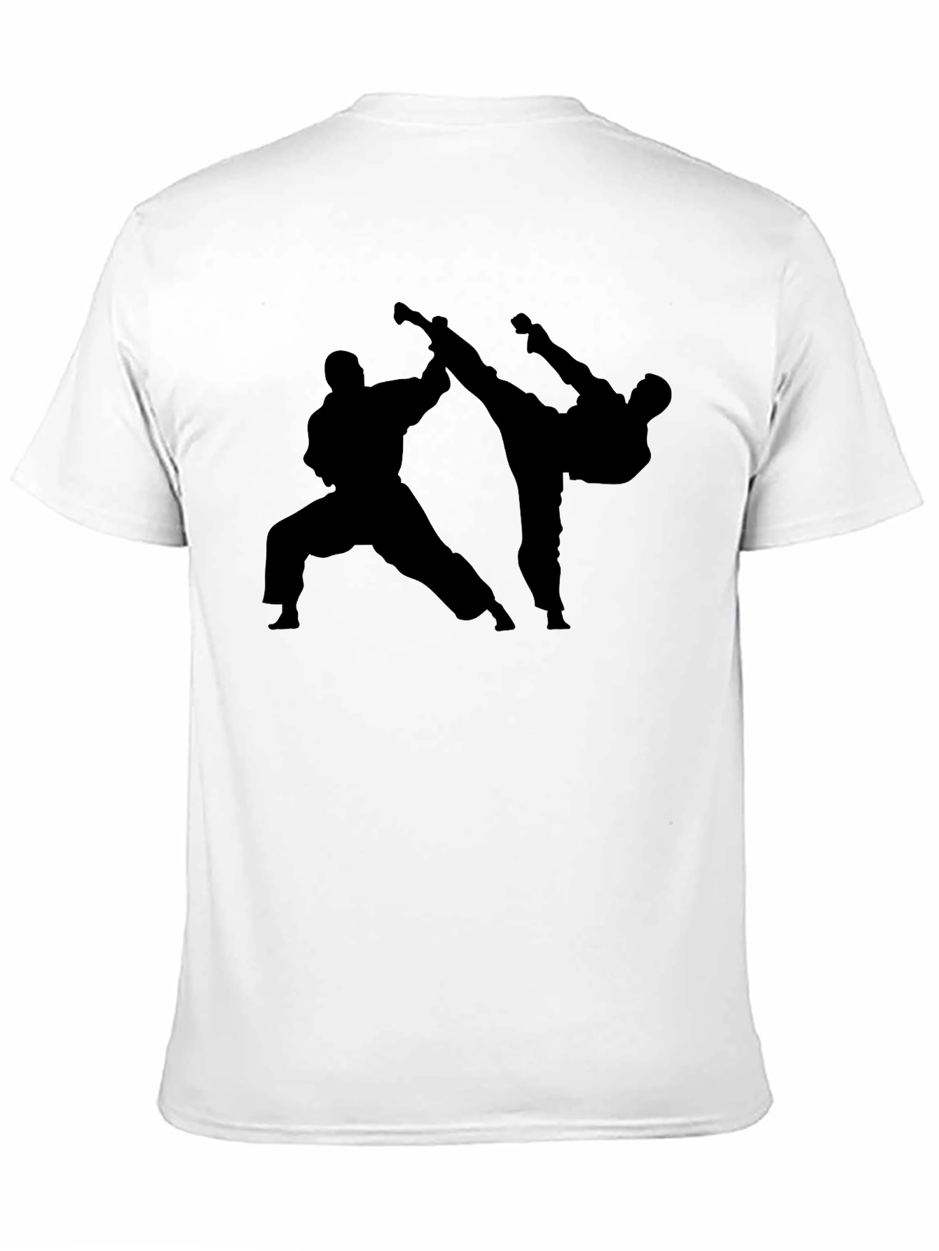 Karate Silhouette Black T-Shirt