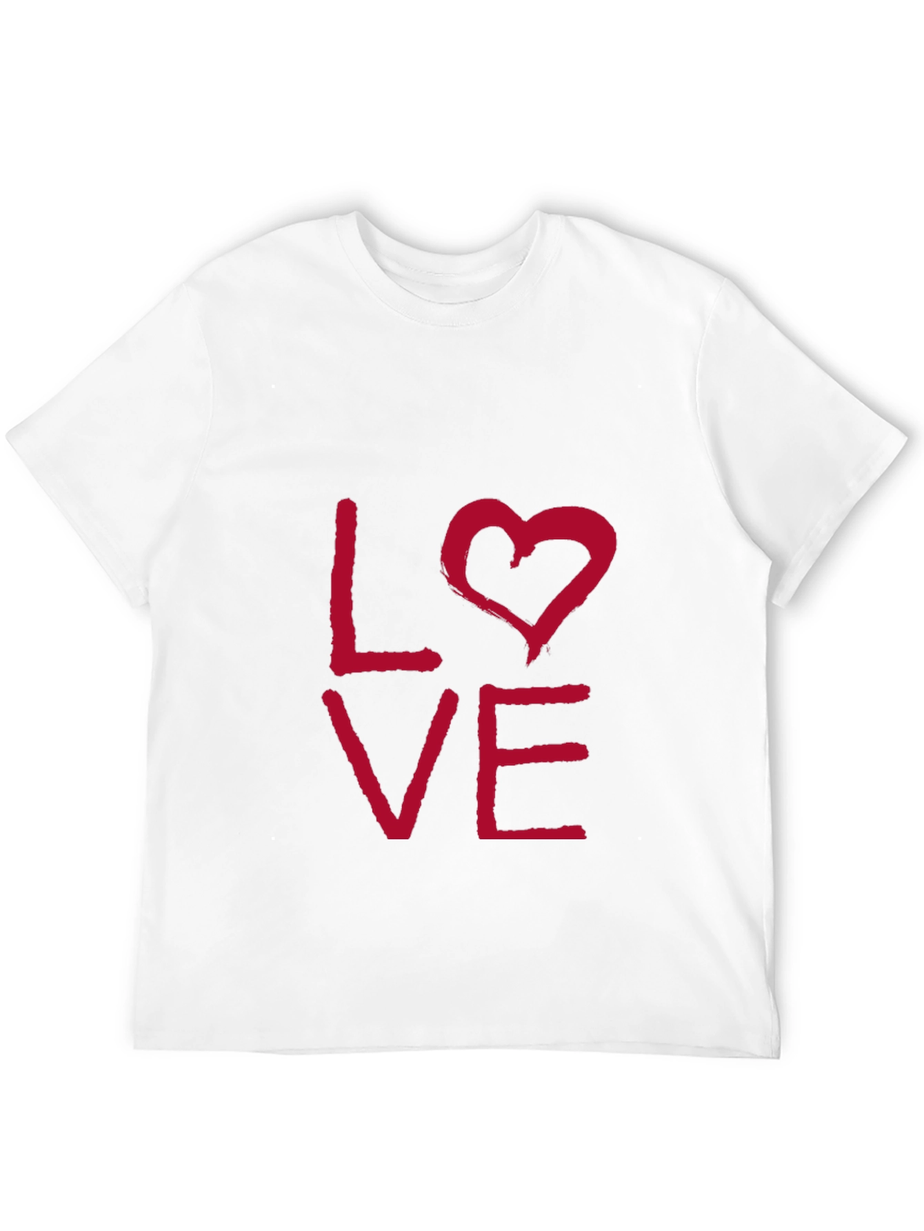 Love Graphic T-Shirt - Casual Short Sleeve Tee