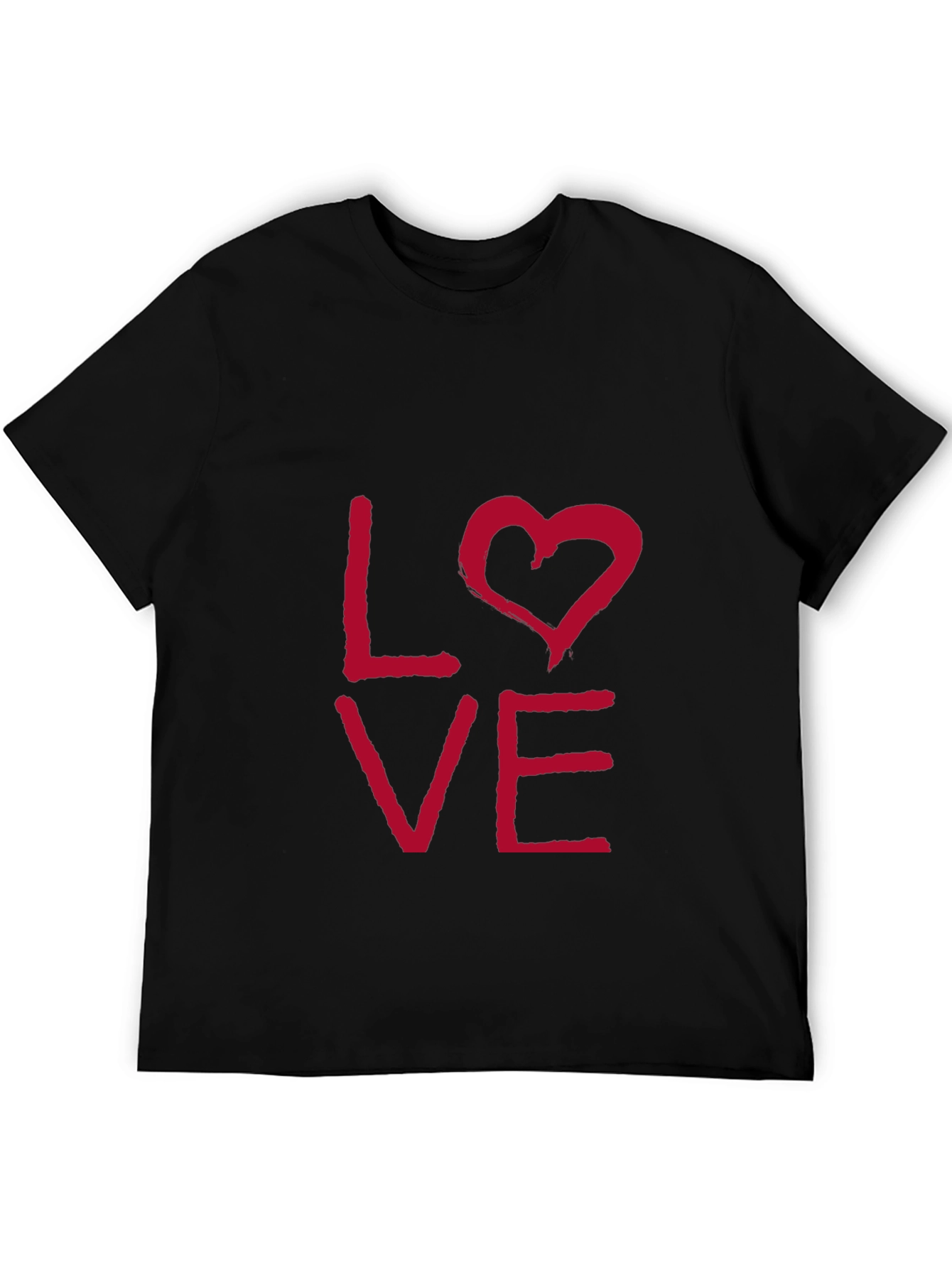 Love Graphic T-Shirt - Casual Short Sleeve Tee