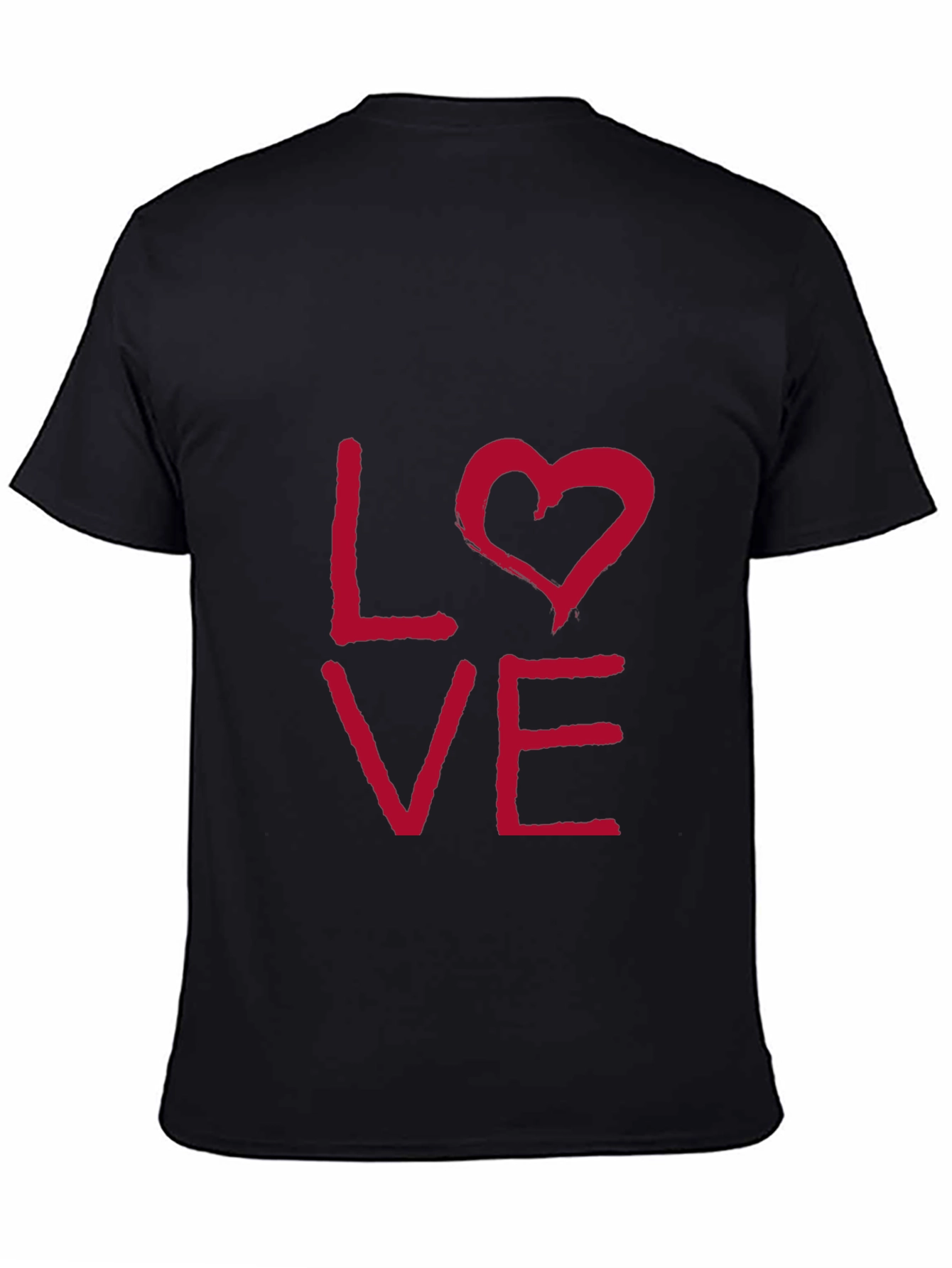 Love Graphic T-Shirt - Casual Short Sleeve Tee