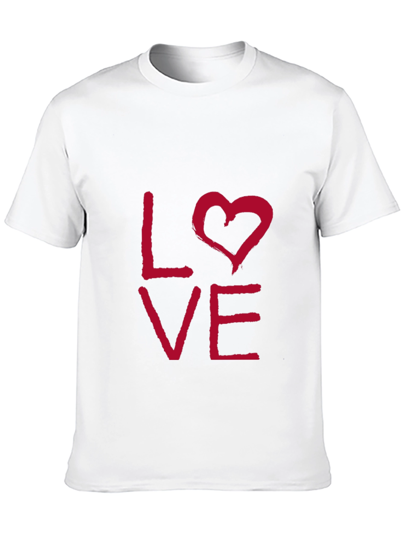 Love Graphic T-Shirt - Casual Short Sleeve Tee