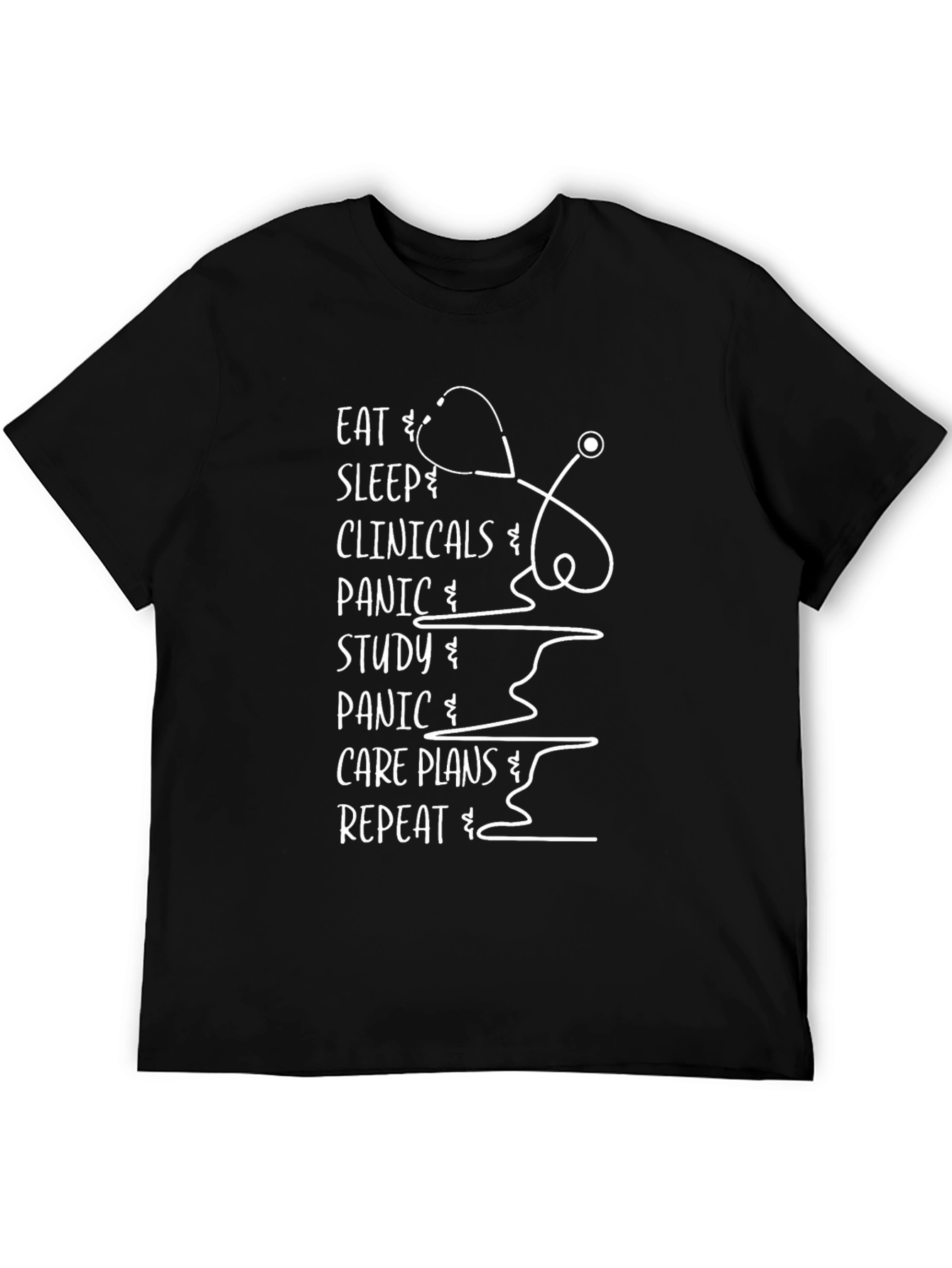 Nurse Life T-Shirt - Eat Sleep Clinicals Repeat