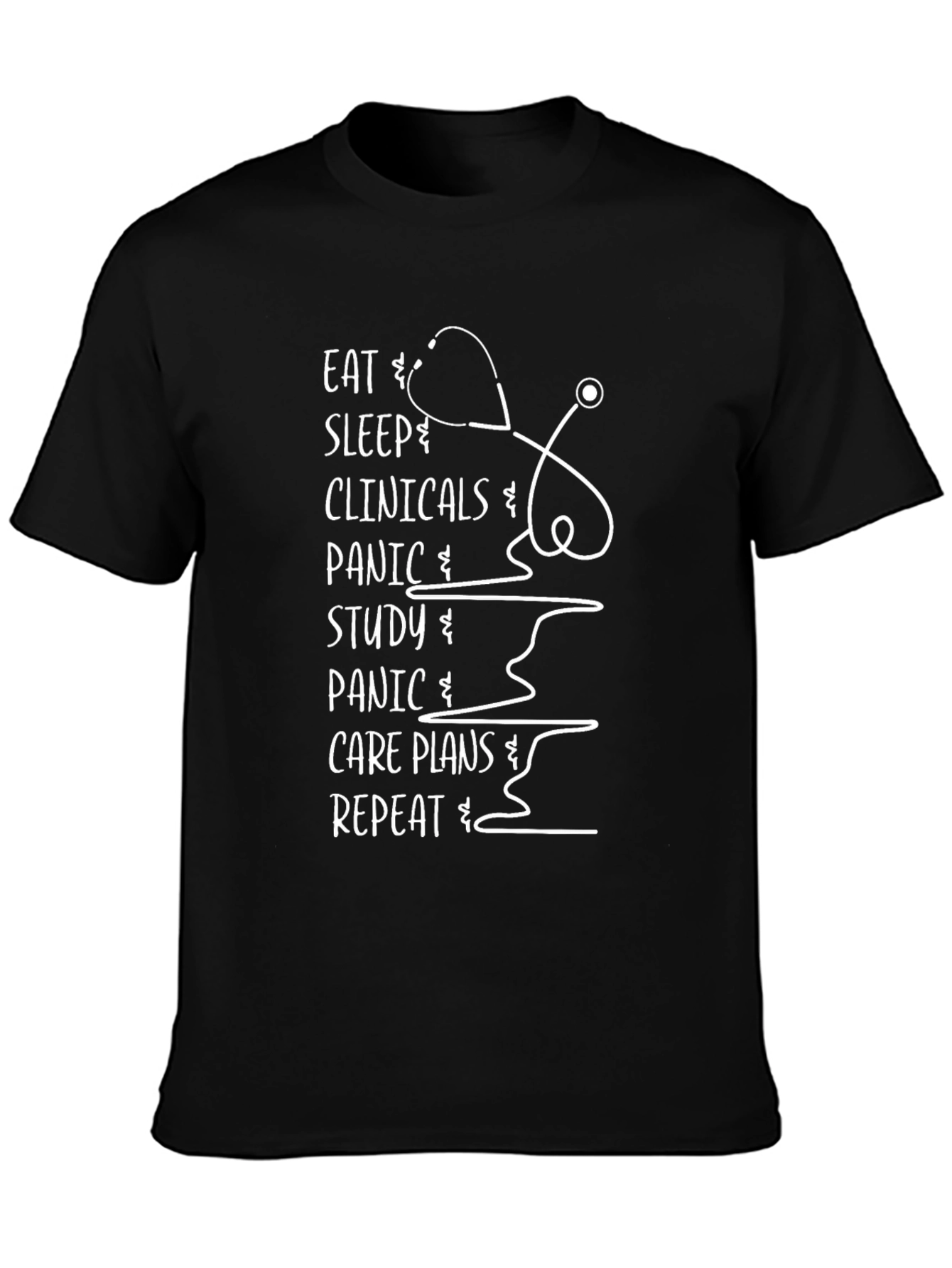 Nurse Life T-Shirt - Eat Sleep Clinicals Repeat