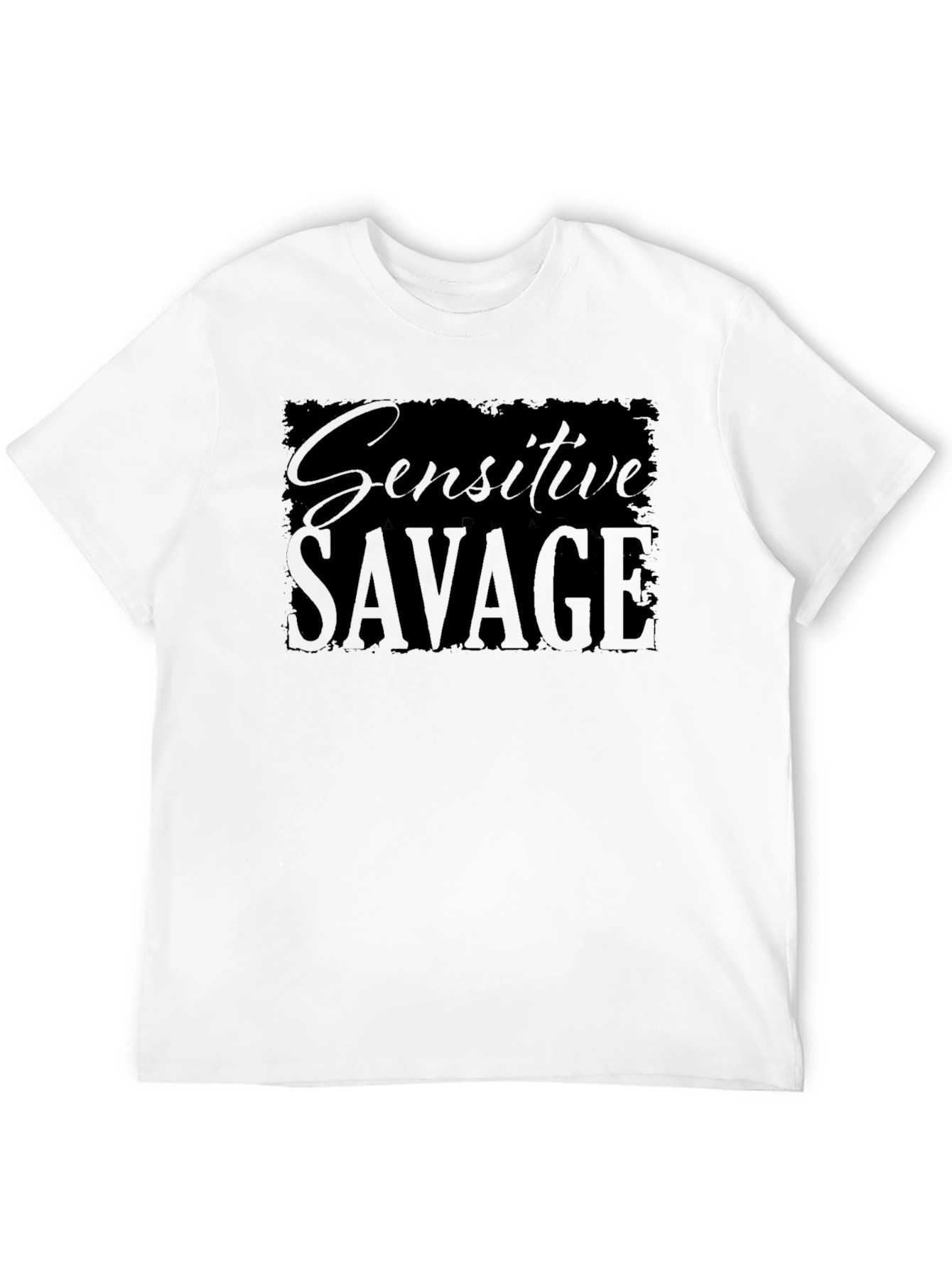 Sensitive Savage Graphic T-Shirt - Black