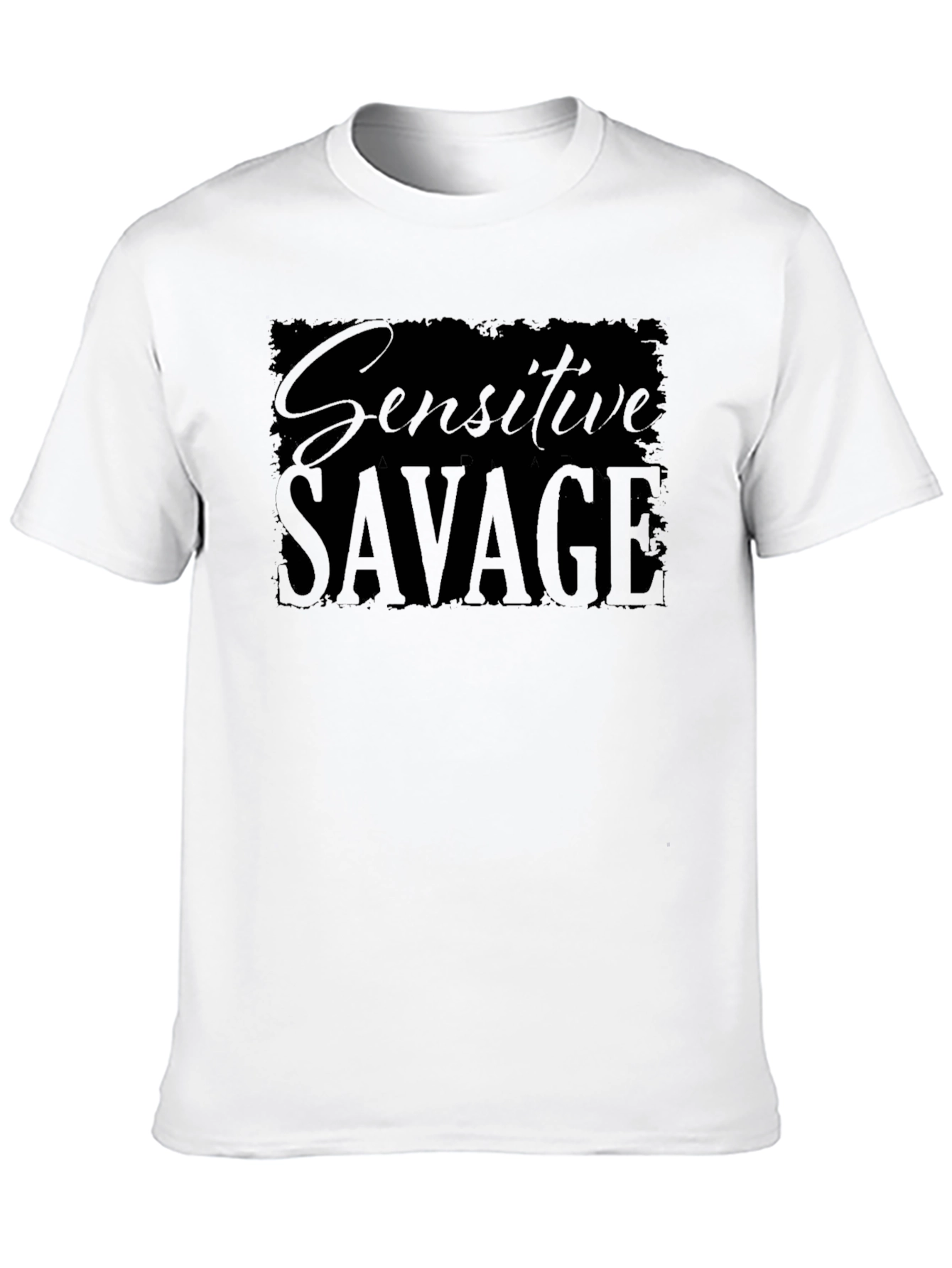Sensitive Savage Graphic T-Shirt - Black