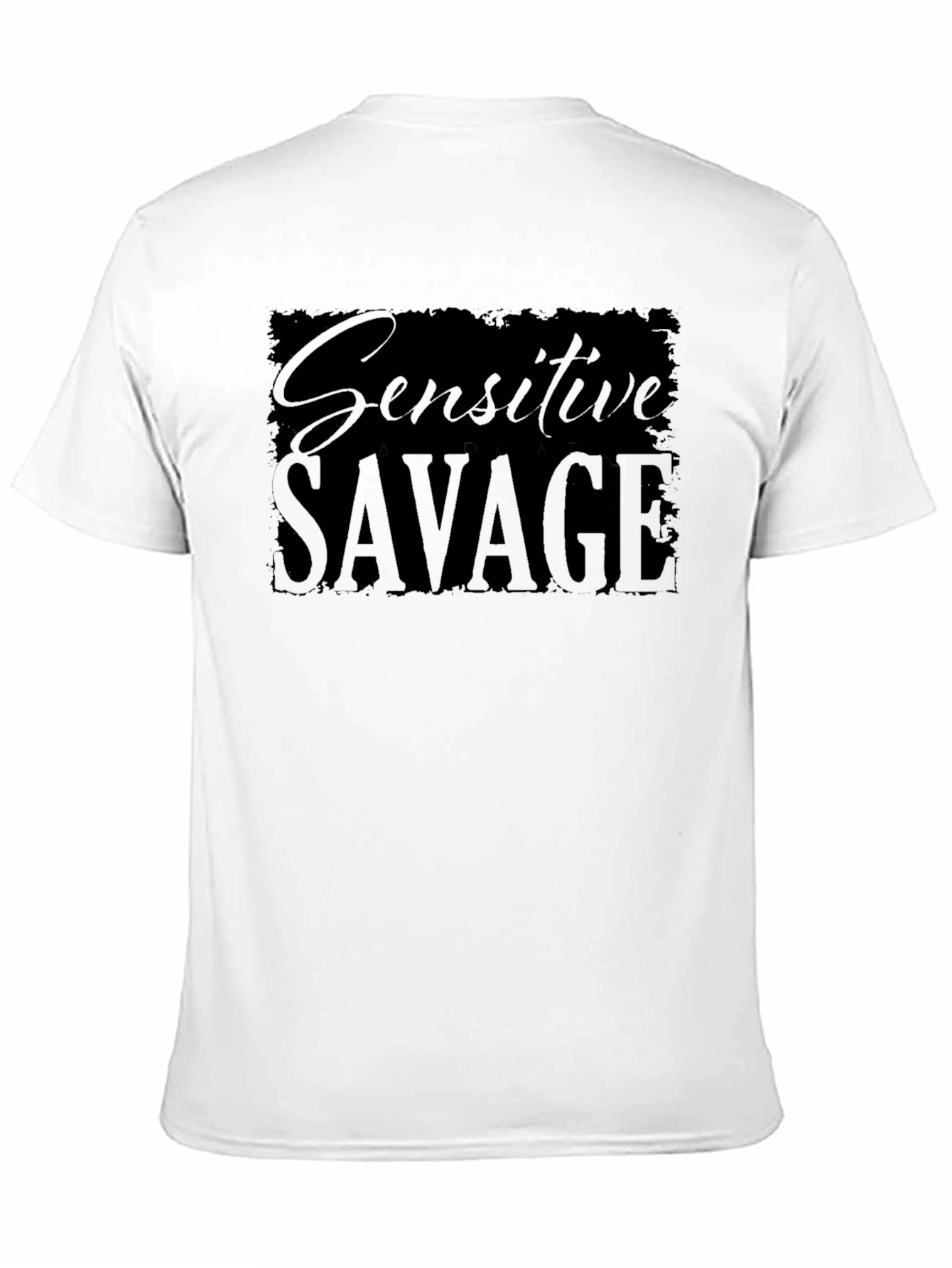 Sensitive Savage Graphic T-Shirt - Black