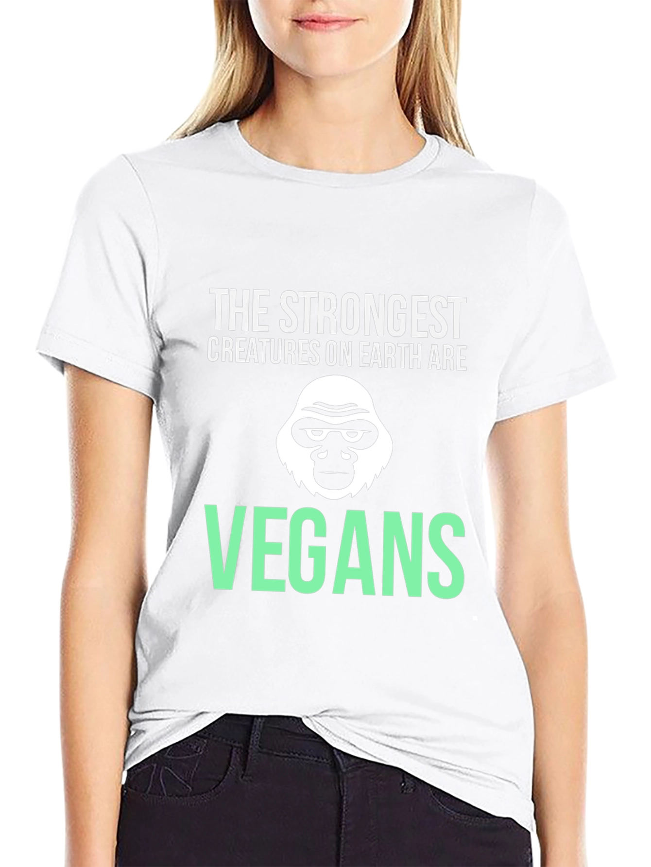 Vegan Gorilla T-Shirt - Strongest Creatures Tee
