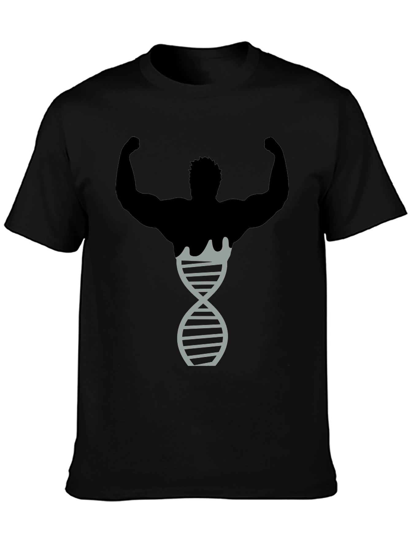 Muscle DNA T-Shirt - Black Bodybuilding Inspired Design