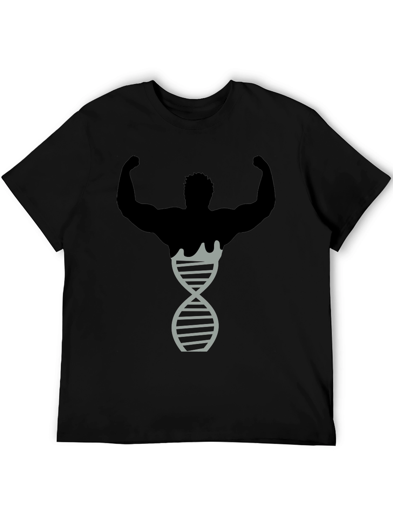 Muscle DNA T-Shirt - Black Bodybuilding Inspired Design