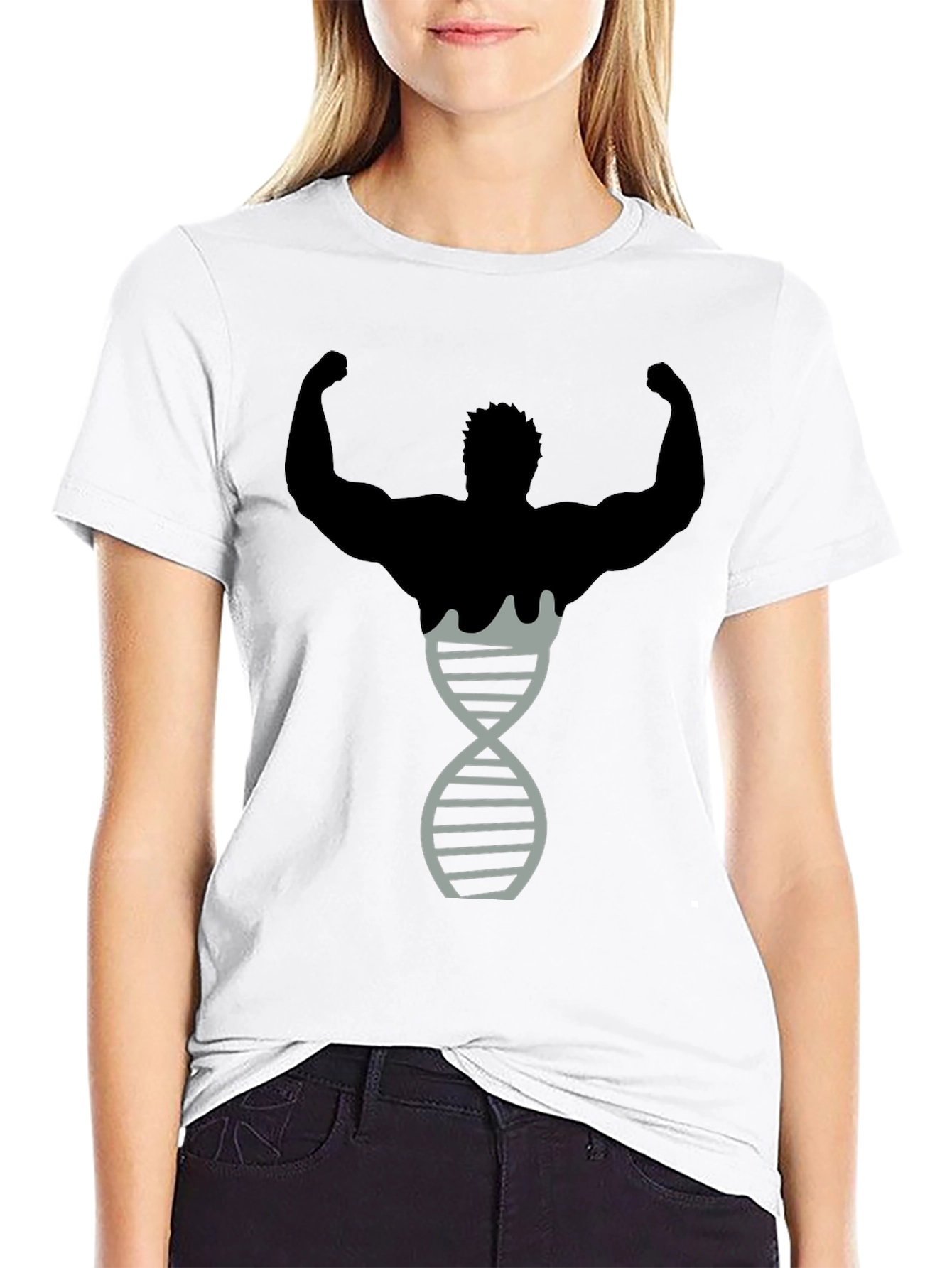 Muscle DNA T-Shirt - Black Bodybuilding Inspired Design