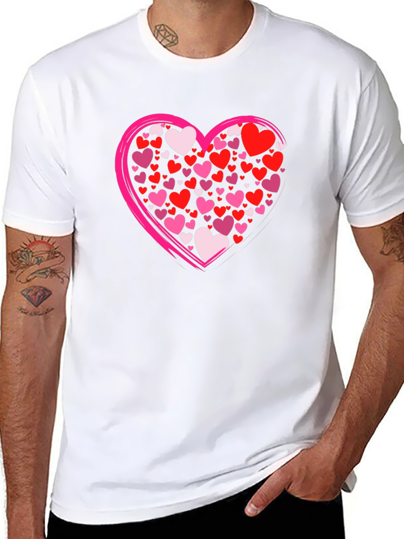 Heart Graphic Tee - Valentines Day Style