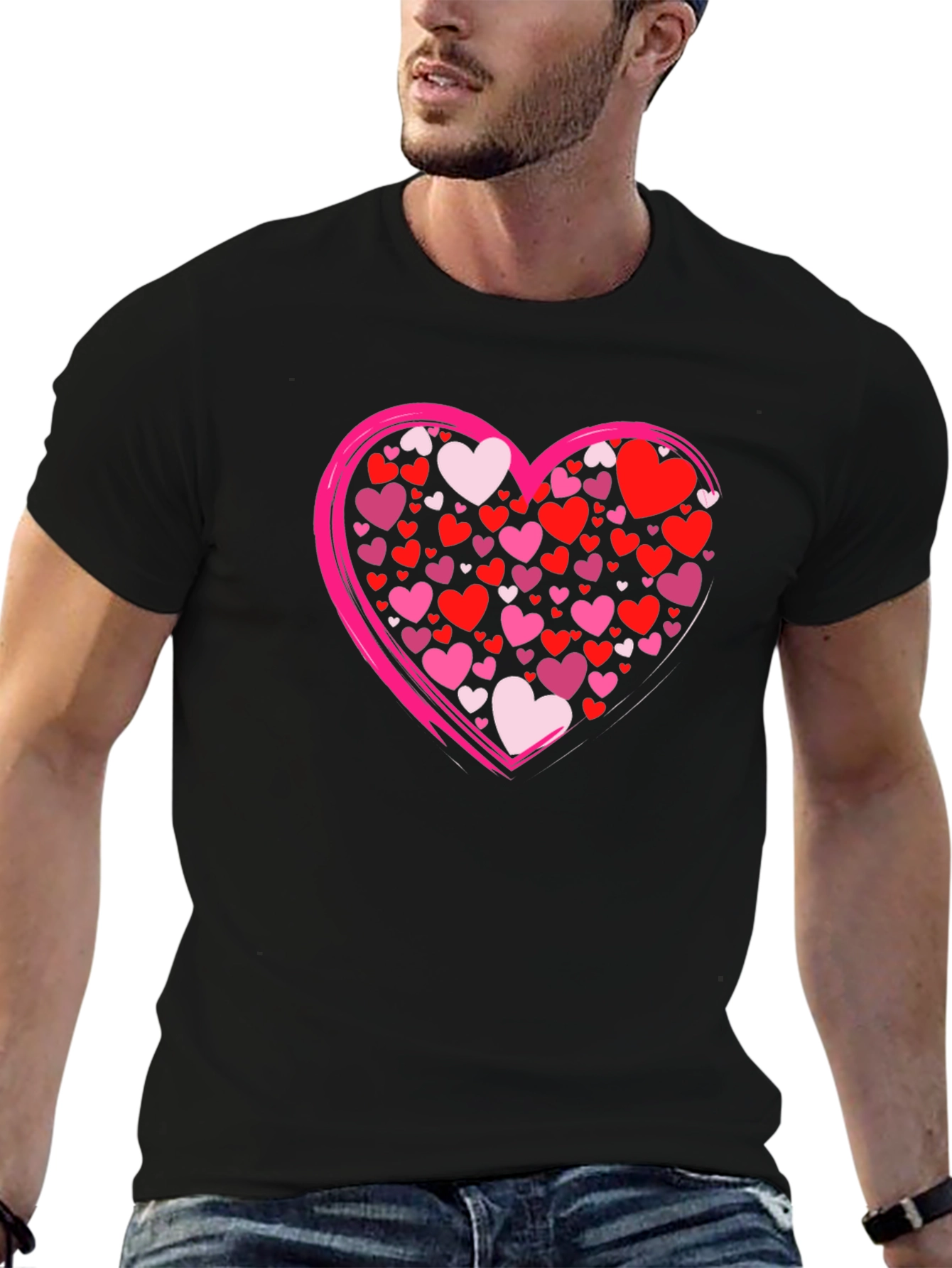 Heart Graphic Tee - Valentines Day Style