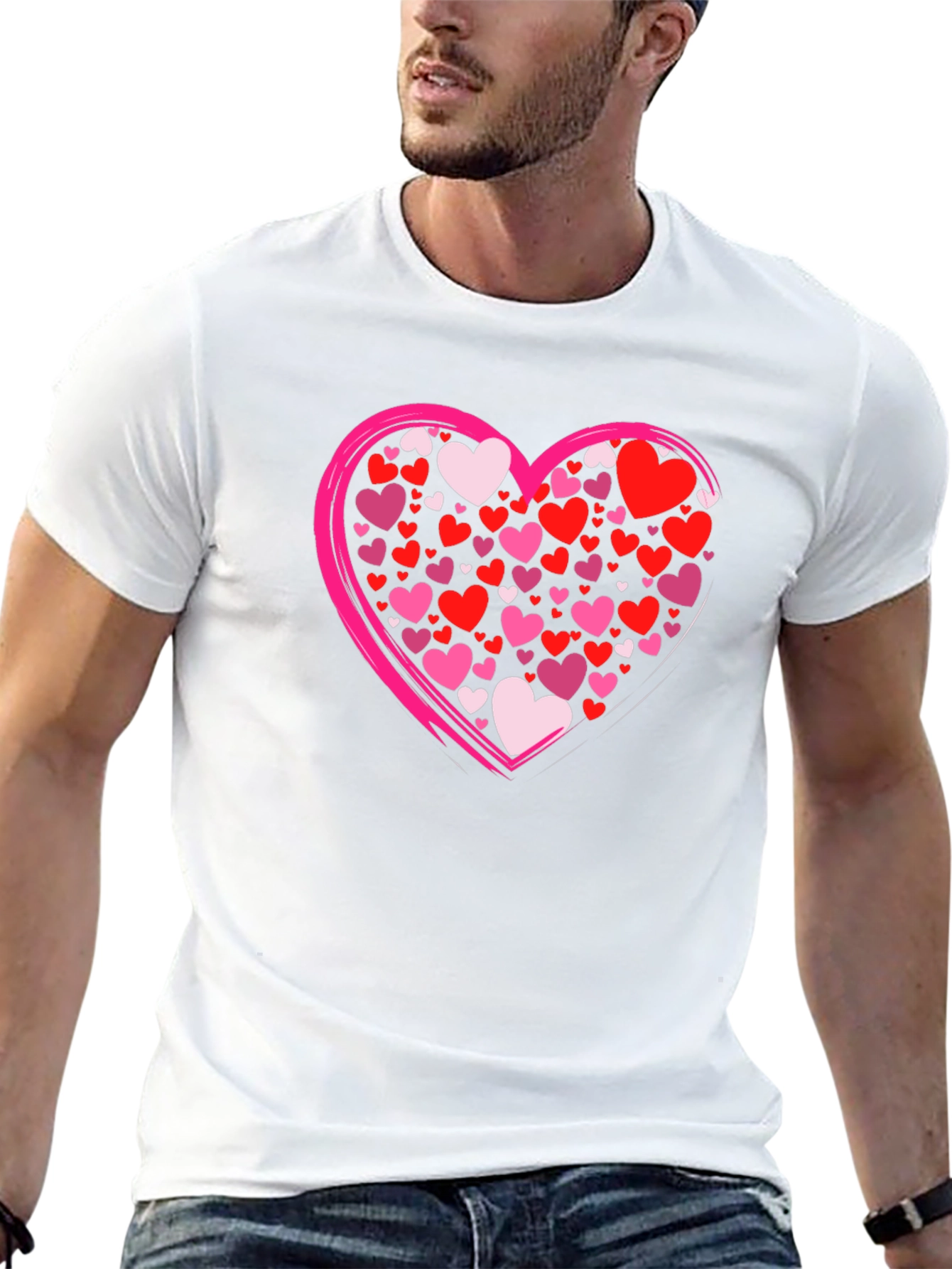 Heart Graphic Tee - Valentines Day Style