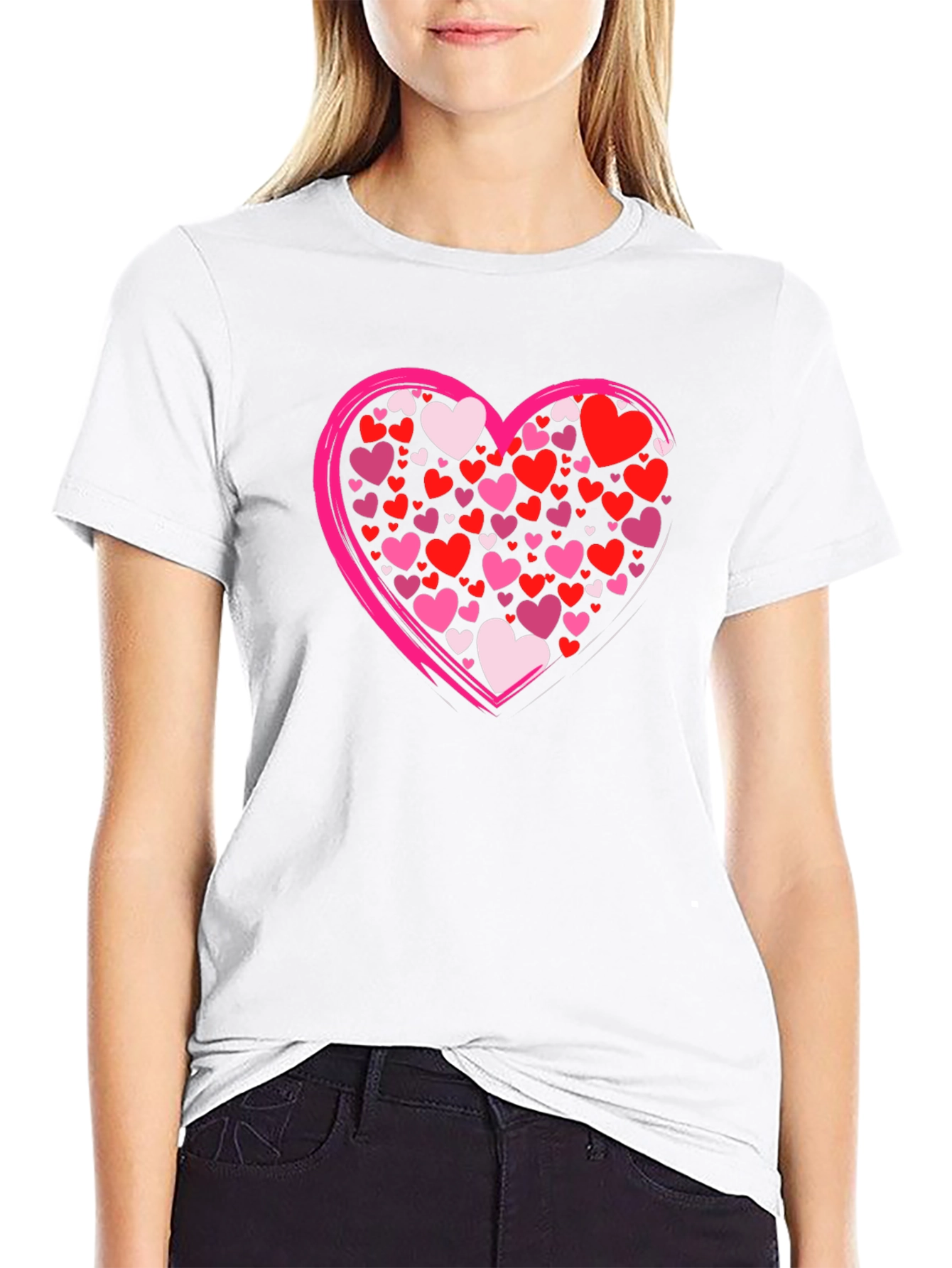 Heart Graphic Tee - Valentines Day Style
