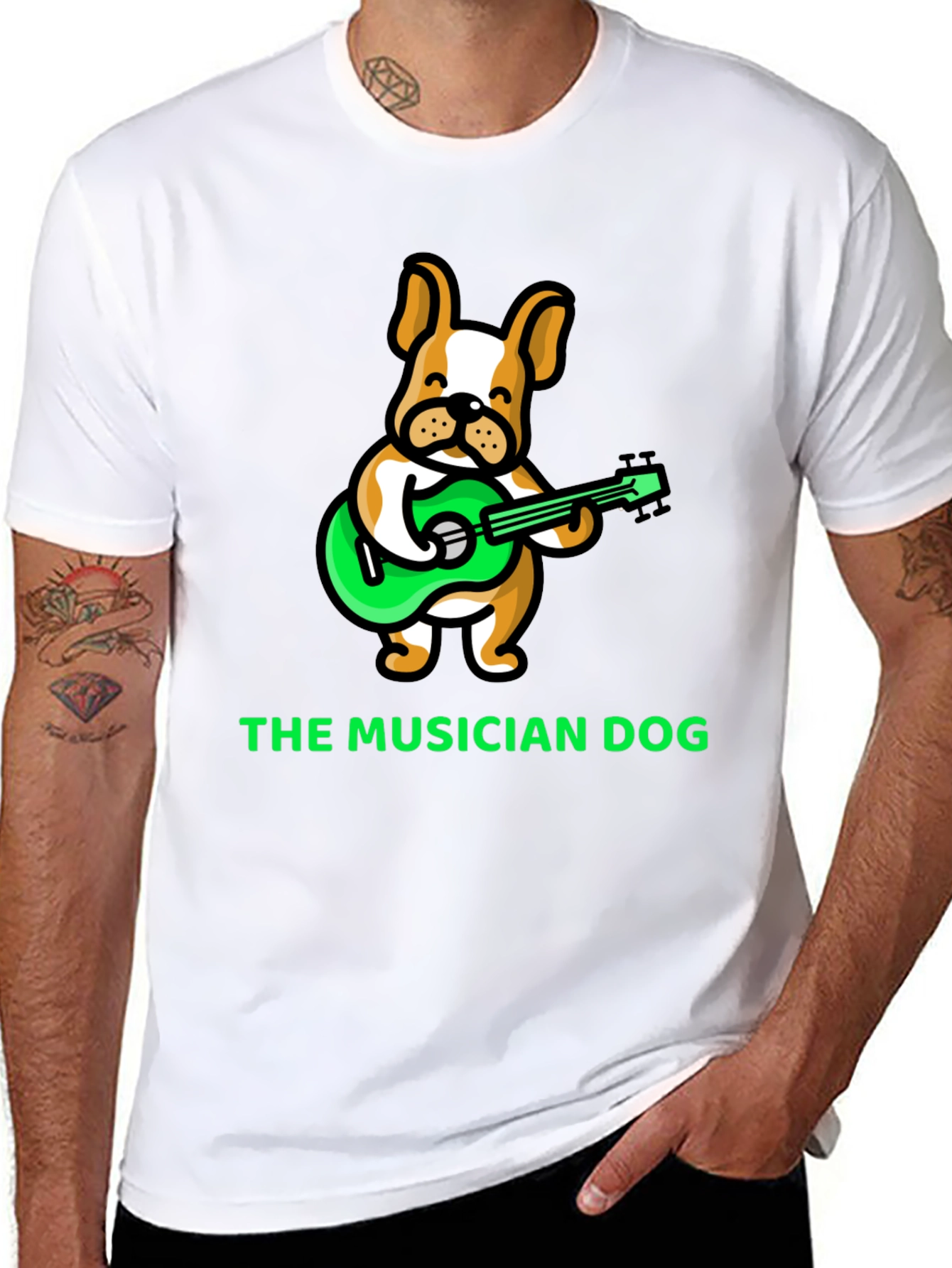 The Musician Dog T-Shirt: Cute Animal Design