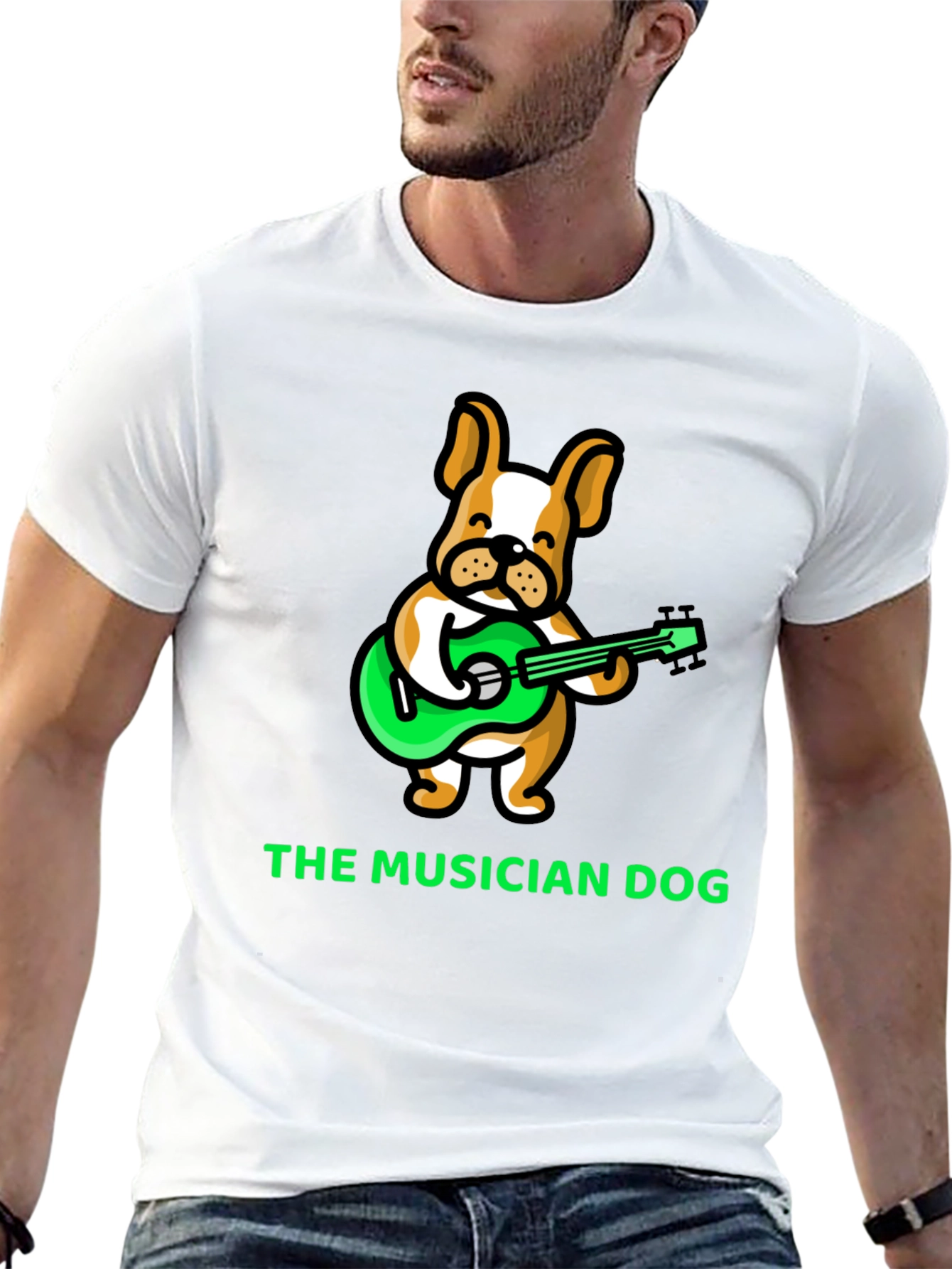 The Musician Dog T-Shirt: Cute Animal Design