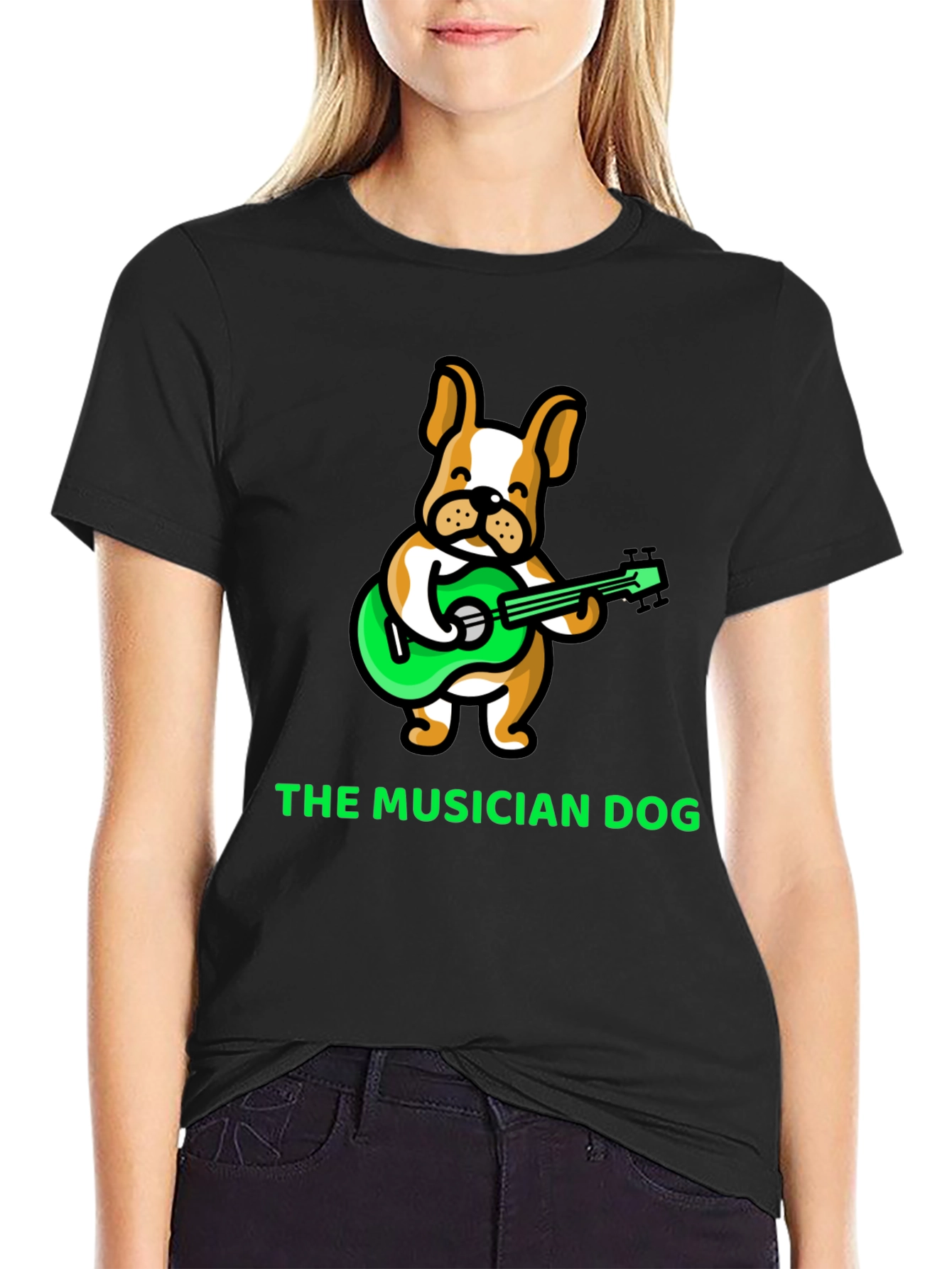 The Musician Dog T-Shirt: Cute Animal Design