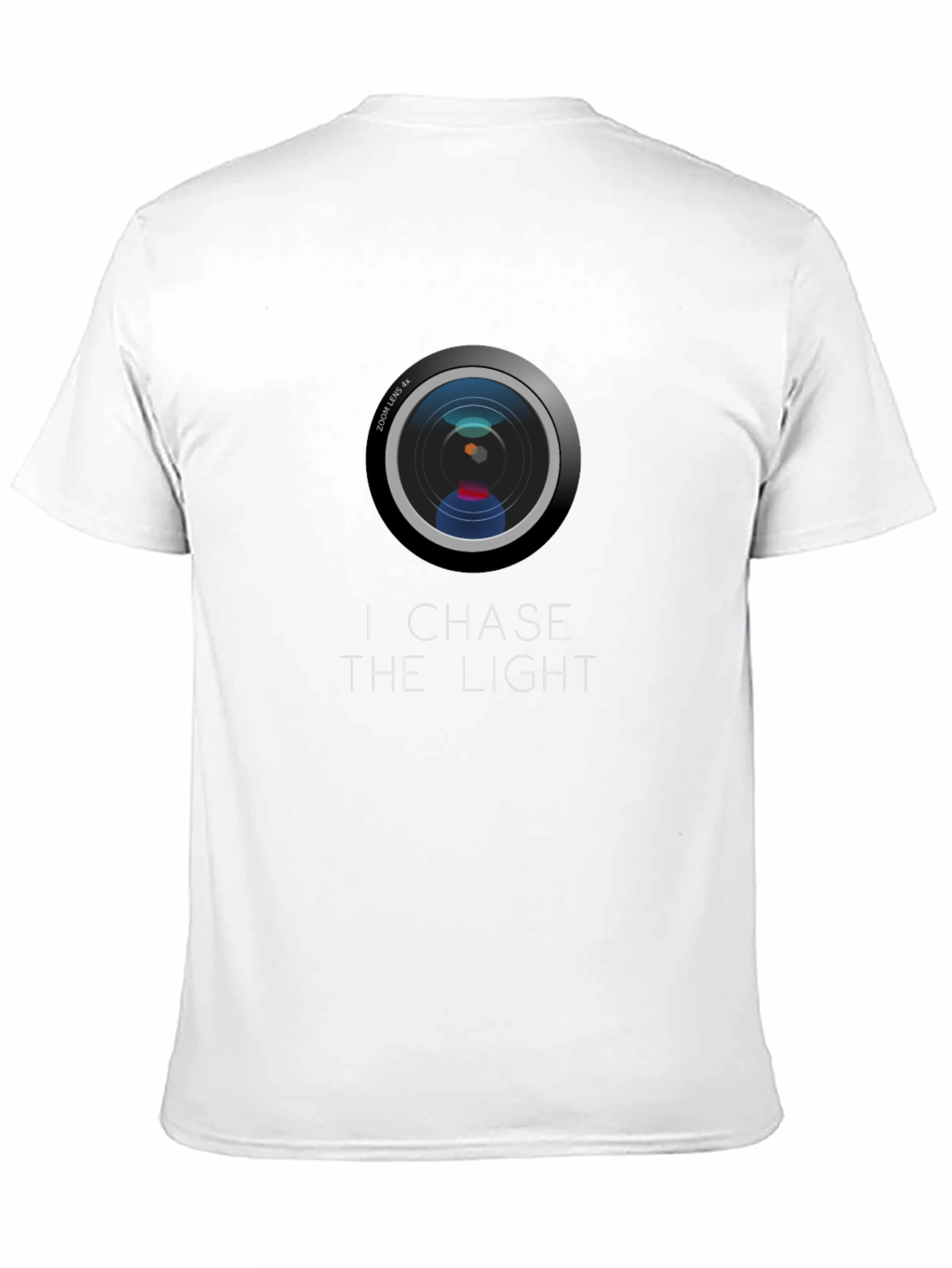 I Chase The Light Camera Lens Graphic Tee