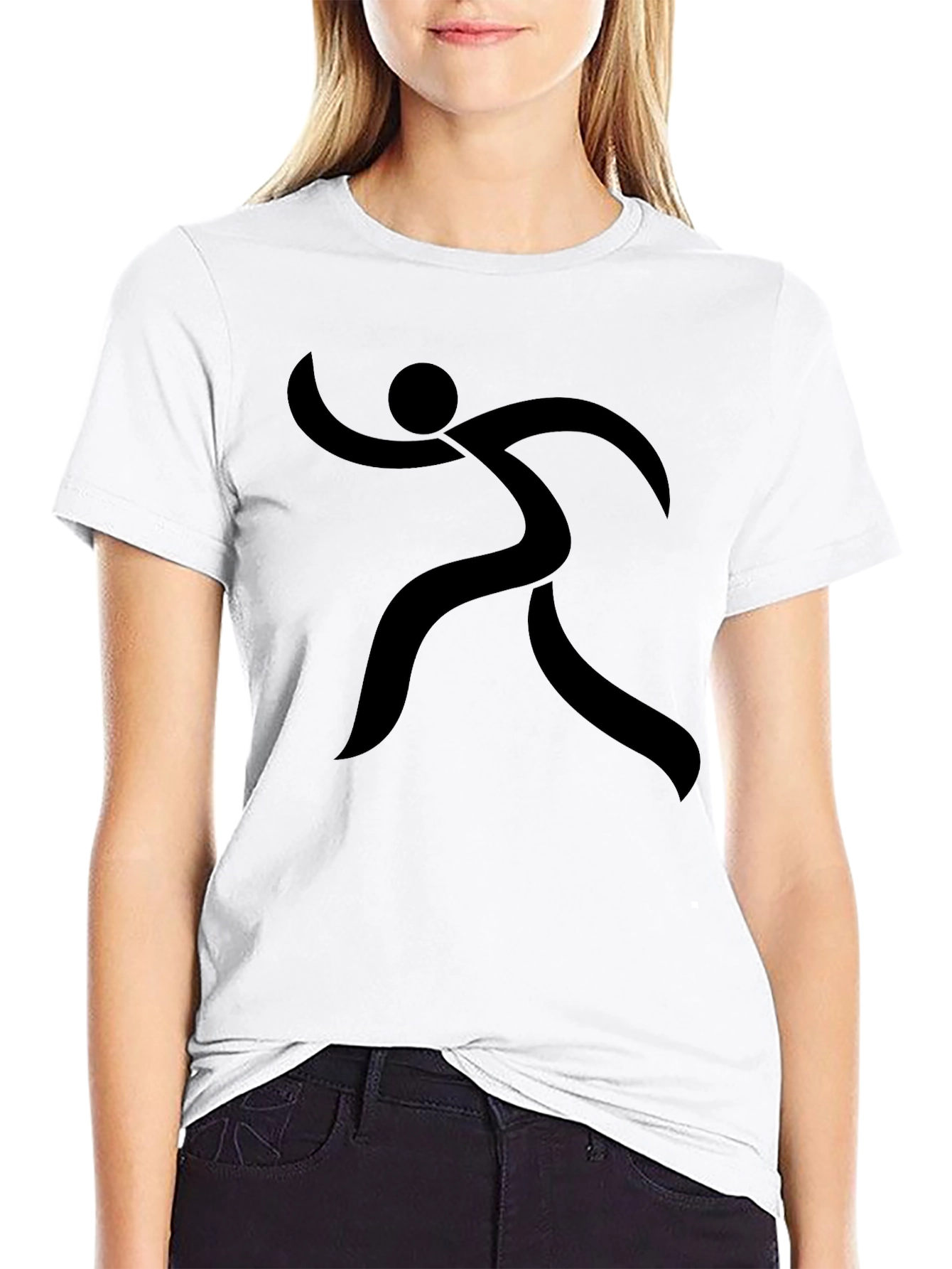 Modern Runner Graphic Tee - Black