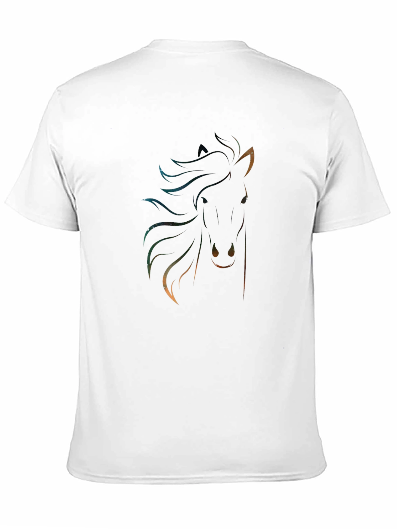 Celestial Horse Graphic Tee - Black