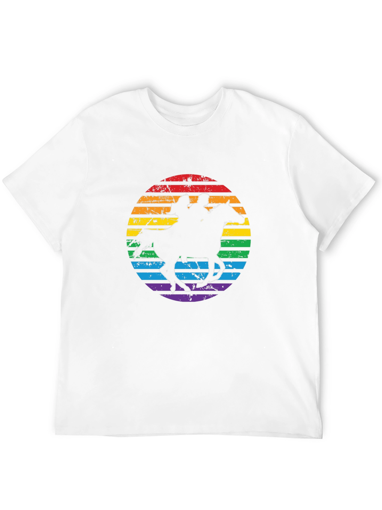 Rainbow Horse Riding T-Shirt