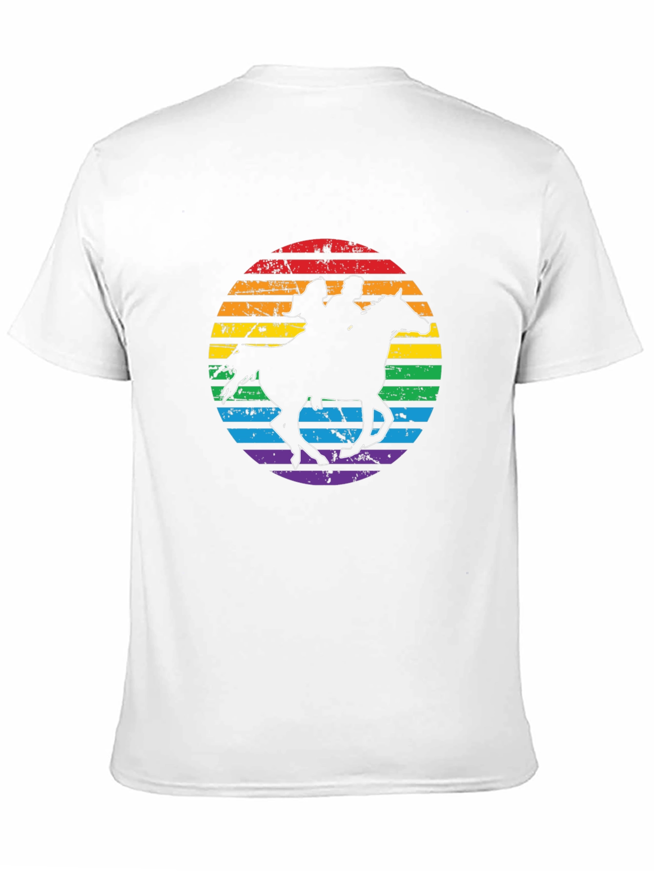 Rainbow Horse Riding T-Shirt